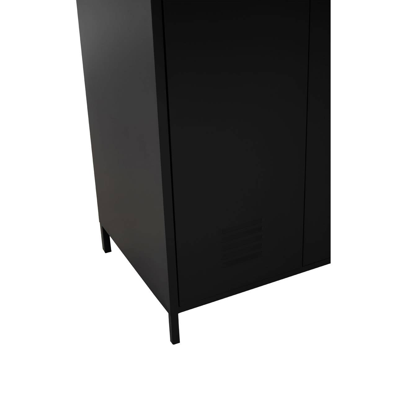 Nest Envy Varsity 2 Door Wardrobe - Black - Zoomed In Base