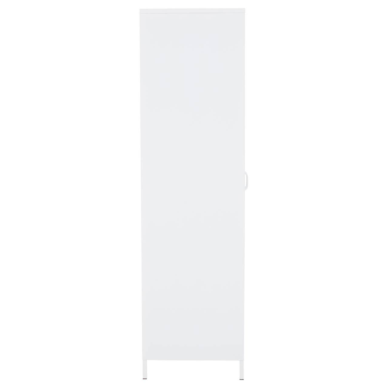 Nest Envy Varsity 2 Door Wardrobe - White - Side View