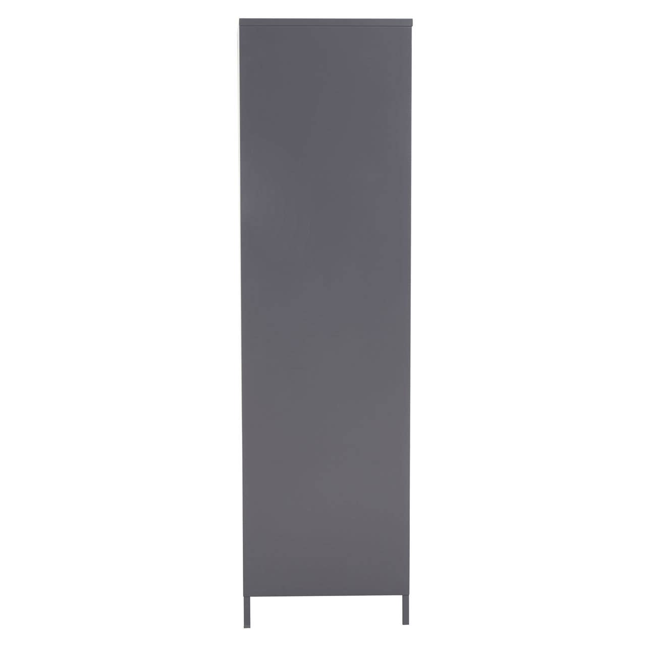 Nest Envy Varsity 2 Door Wardrobe - Grey - Side View