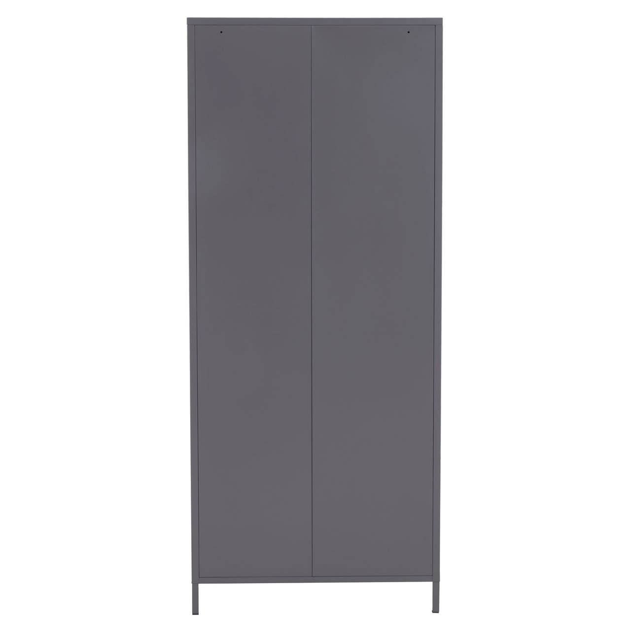 Nest Envy Varsity 2 Door Wardrobe - Grey - Rear View