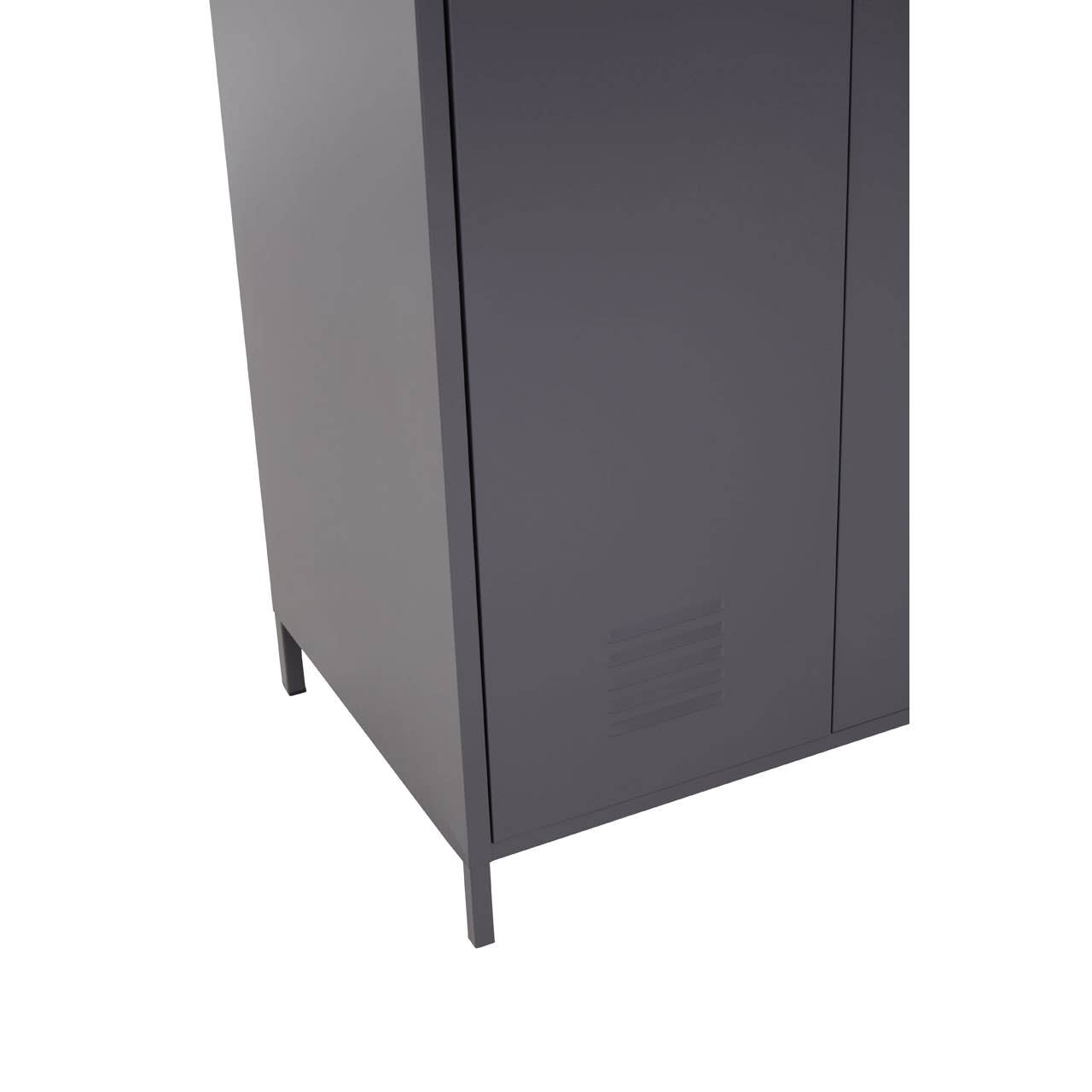 Nest Envy Varsity 2 Door Wardrobe - Grey - Zoomed In Base