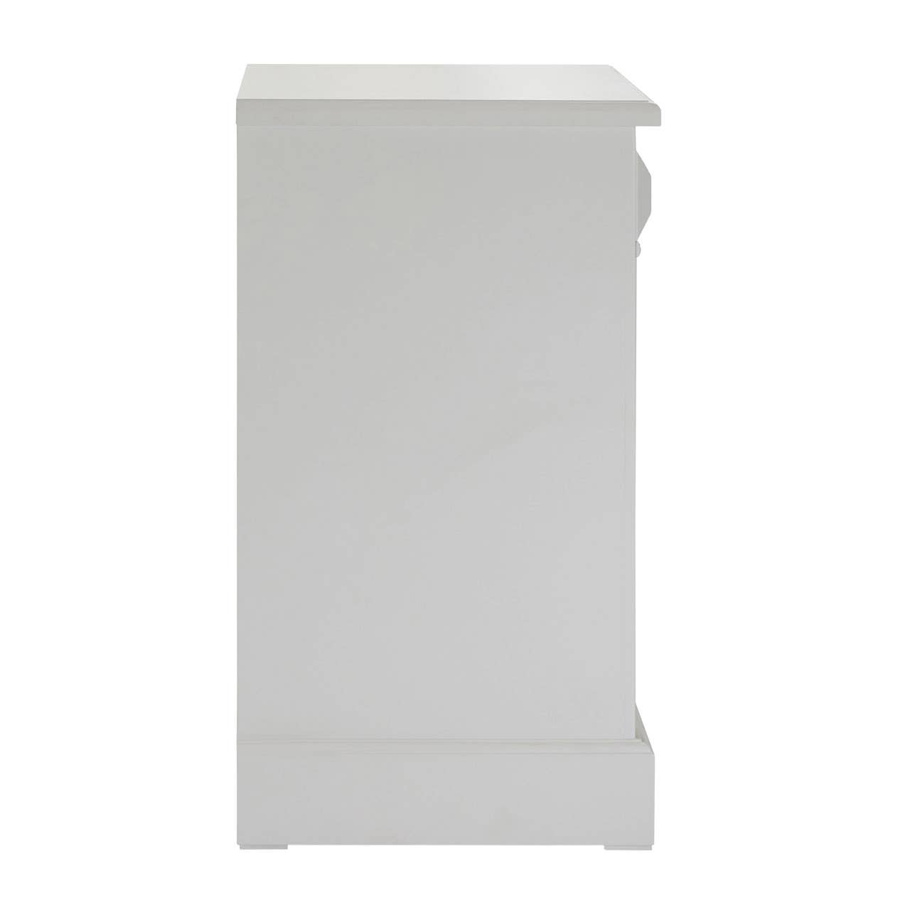 Nest Envy Shoreline 3 Drawer Bedside Table - White - Side View