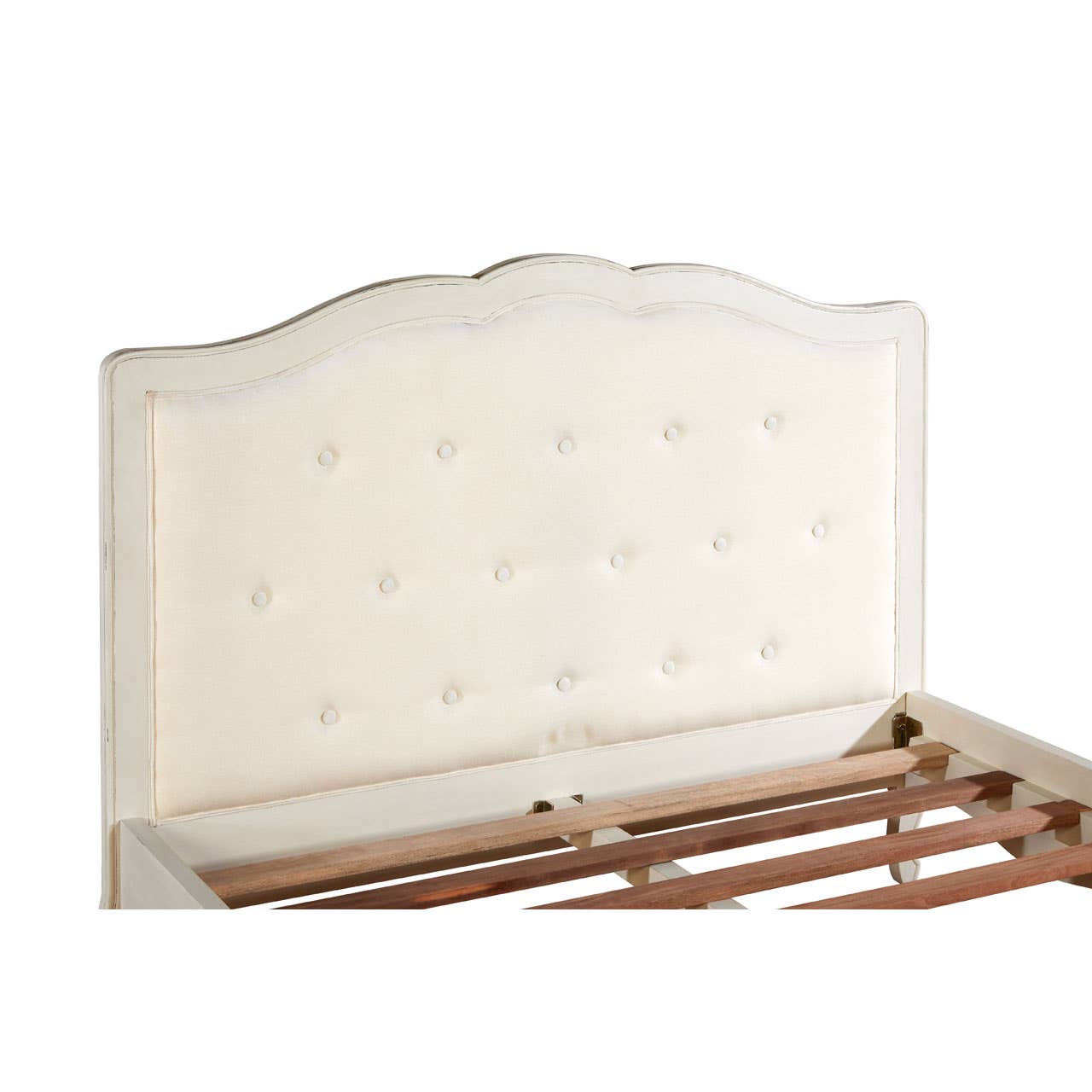 Nest Envy Versailles Double Bed - White - Zoomed In Headboard