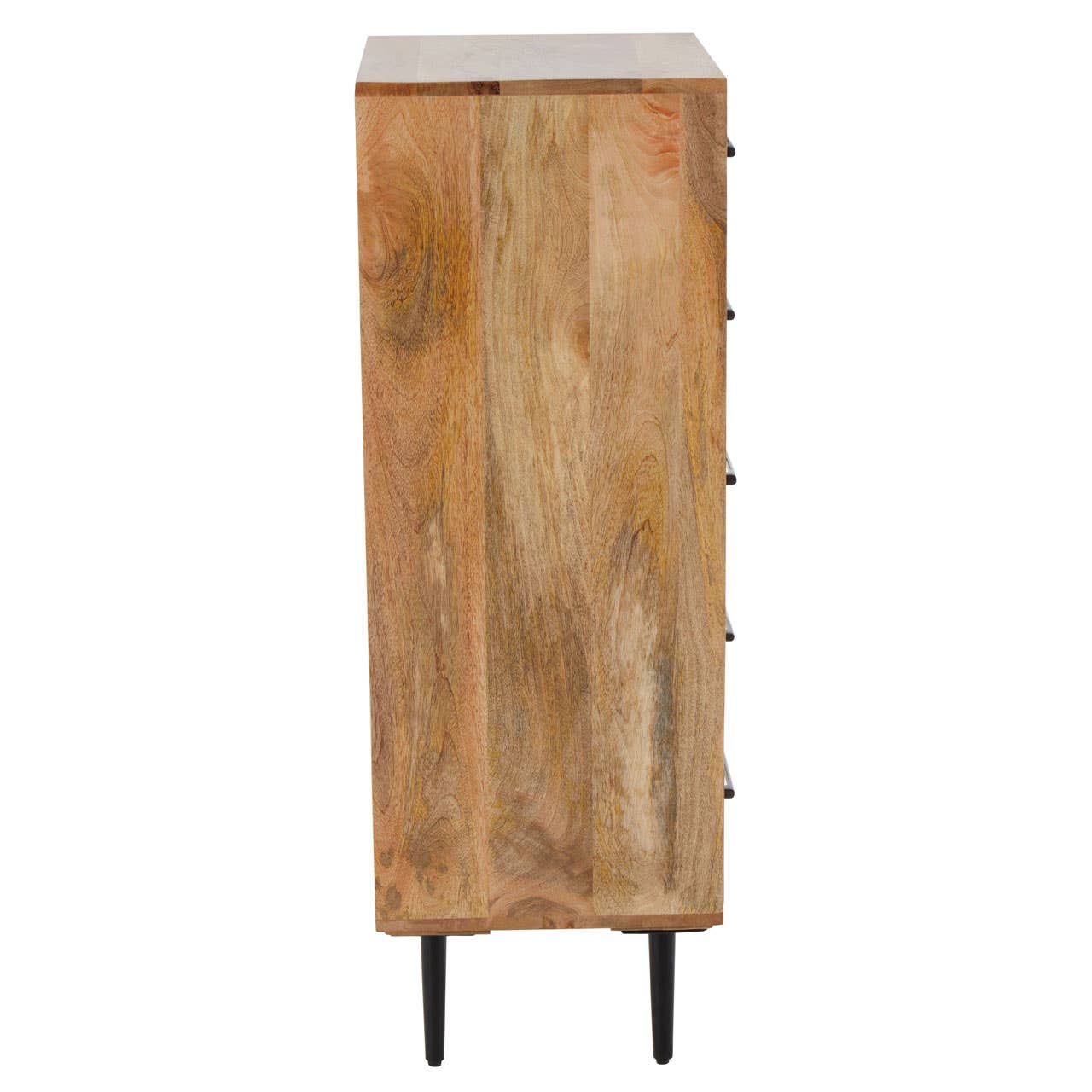 Nest Envy Burma 5 Drawer Chest - Mango Wood - Side View