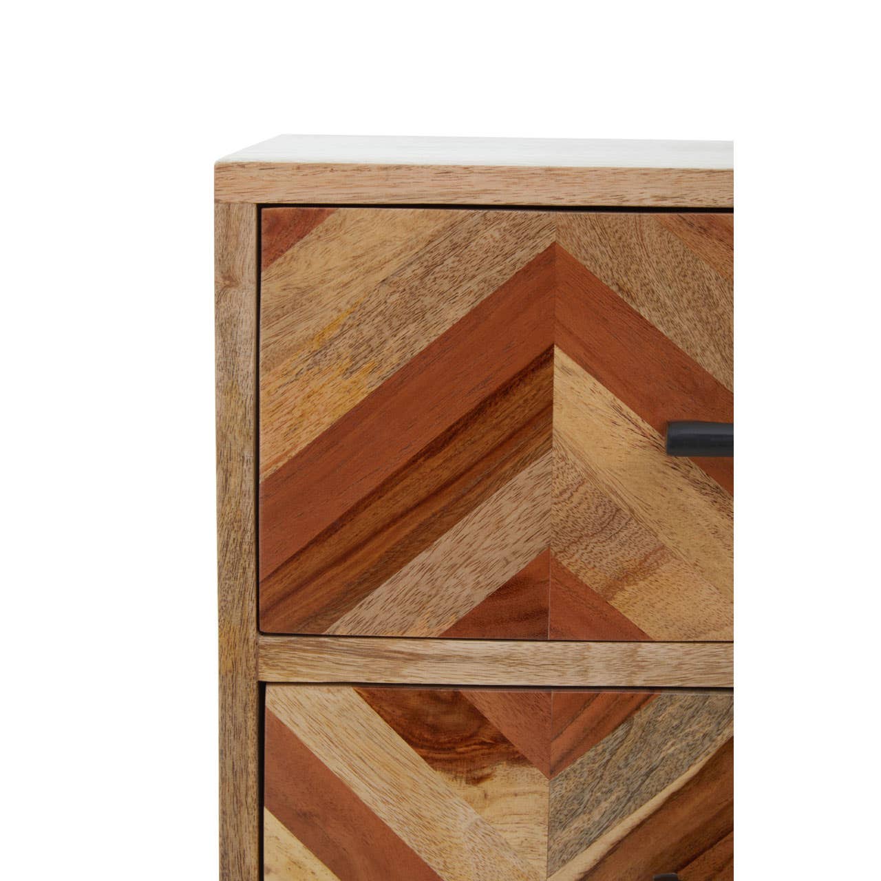 Nest Envy Burma 5 Drawer Chest - Mango Wood - Zoomed In Front