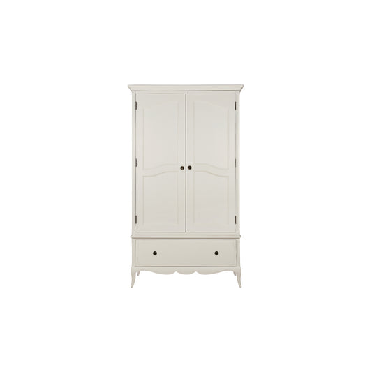 Willis & Gambier Amelie Single Drawer Oak Double Wardrobe - White
