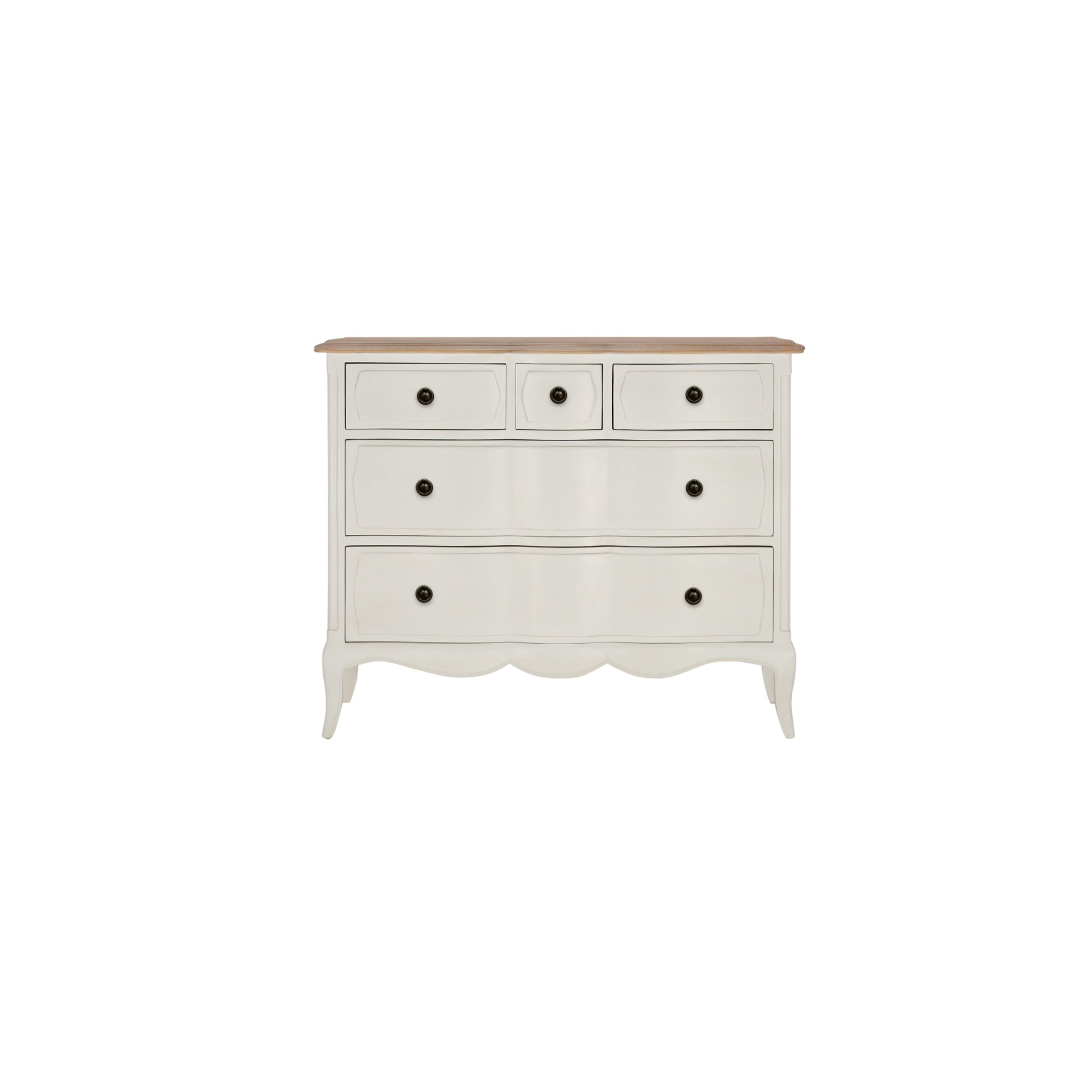 Willis & Gambier Amelie 5 Drawer Oak Chest - White