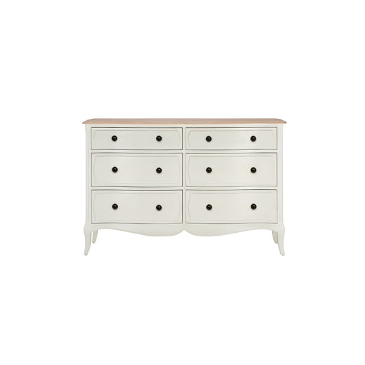 Willis & Gambier Amelie 6 Drawer Oak Chest - White