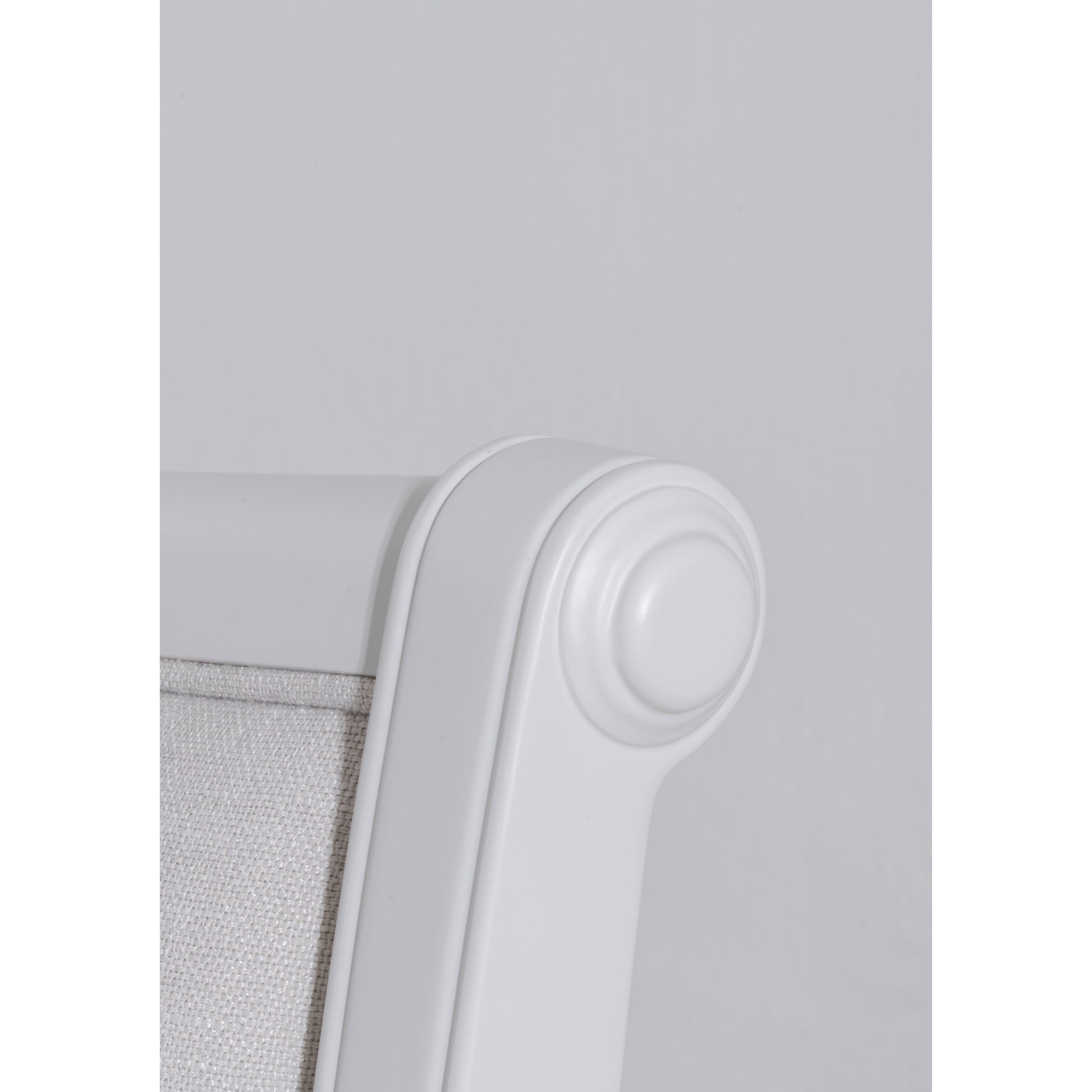 Willis & Gambier Amelie High End Oak Double Bed - White - Zoomed In Headboard End Detail