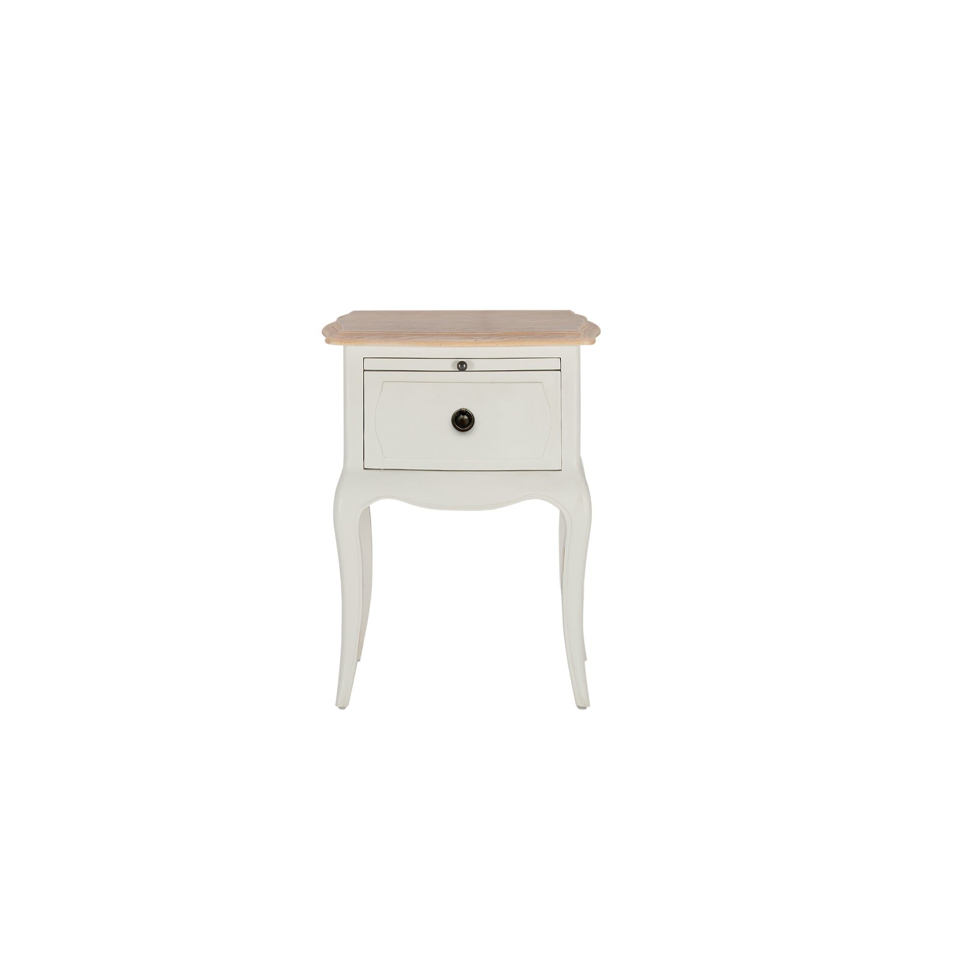 Willis & Gambier Amelie Single Drawer Oak Bedside Table - White