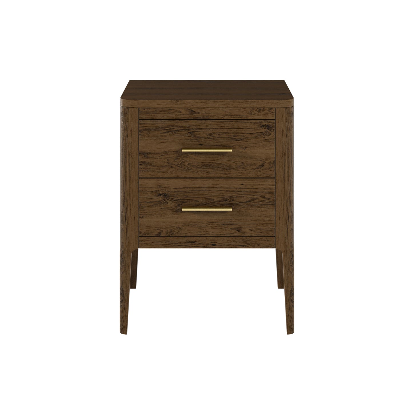 DI Designs Abberley 2 Drawer Bedside Table - Brown
