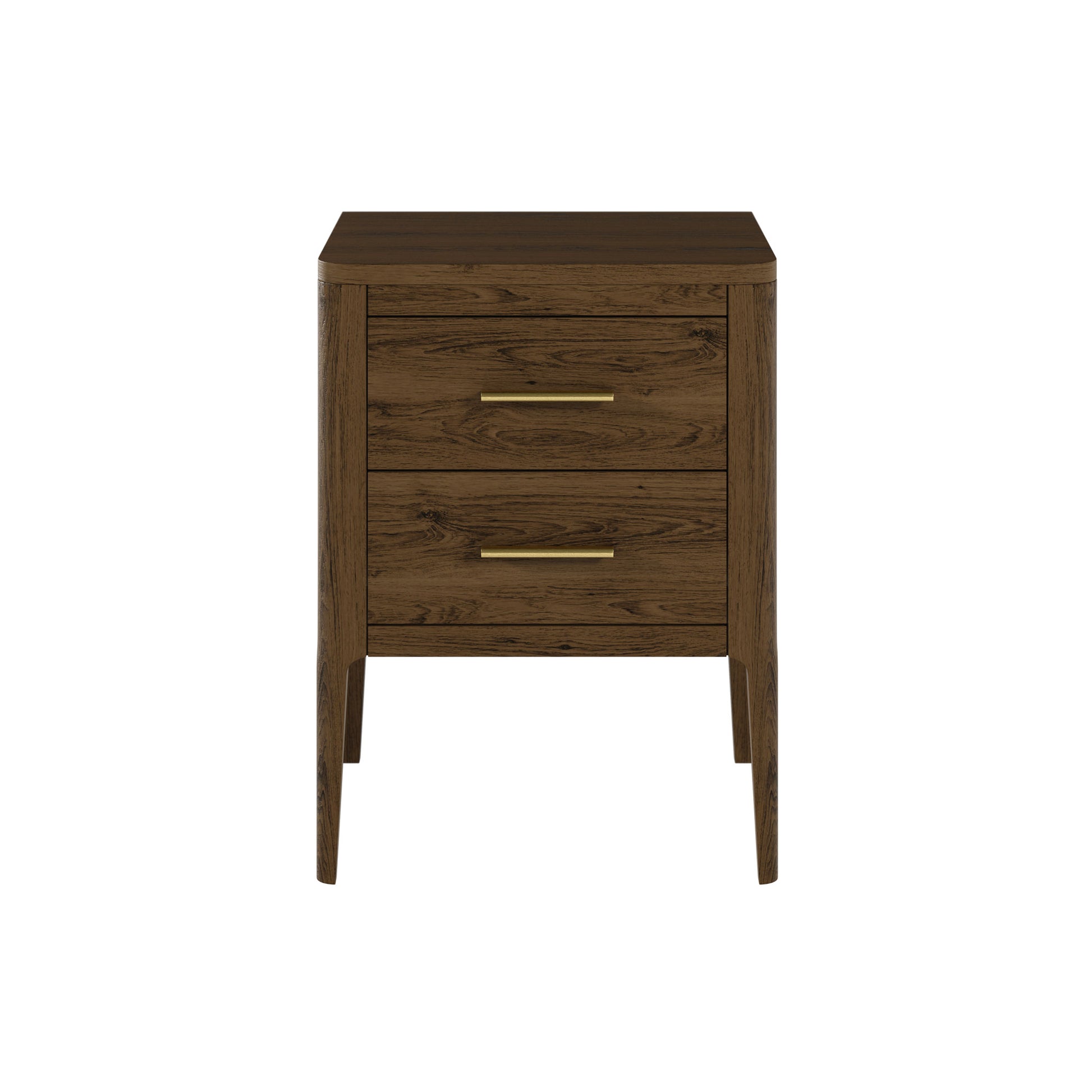 DI Designs Abberley 2 Drawer Bedside Table - Brown