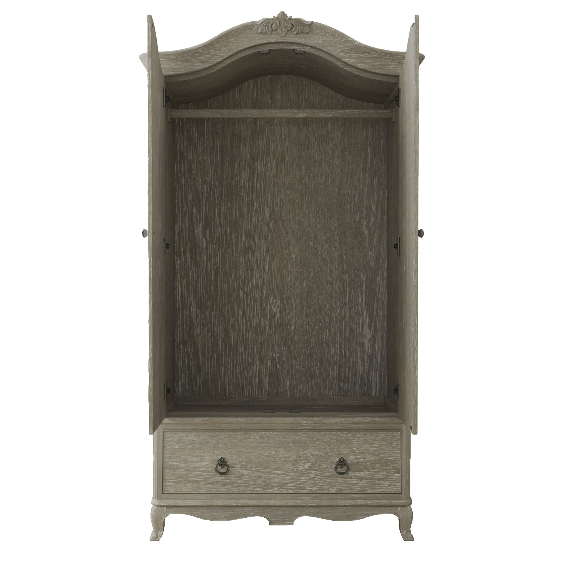 Willis & Gambier Camille Double Wardrobe - Oak - Doors Open