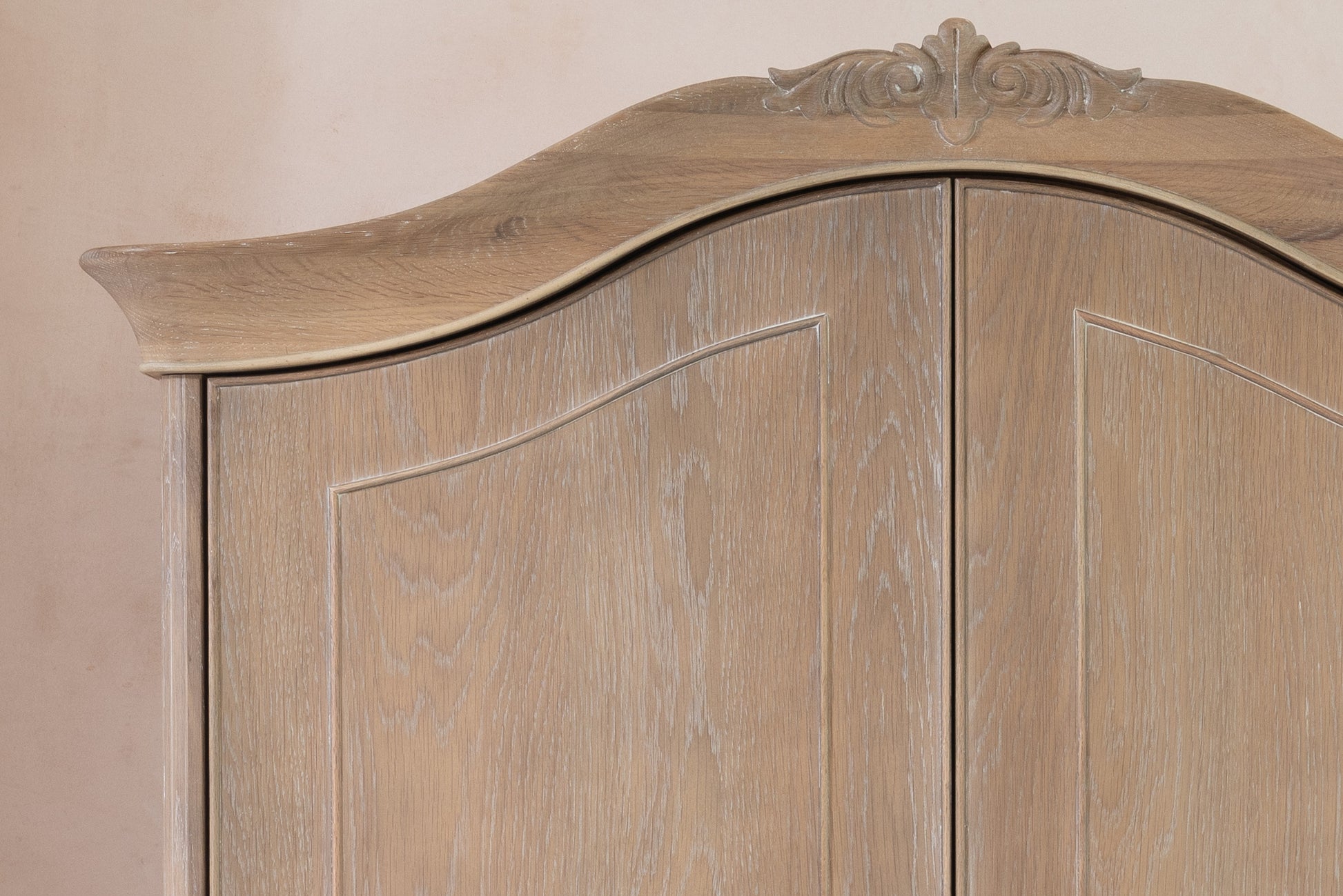 Willis & Gambier Camille Double Wardrobe - Oak - Lifestyle Image Zoomed In Top