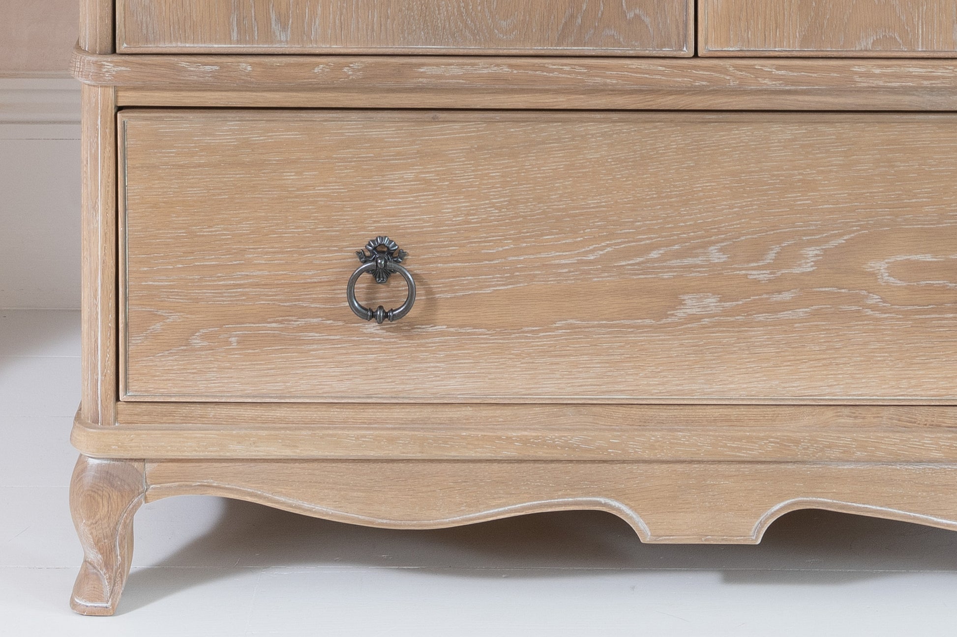 Willis & Gambier Camille Double Wardrobe - Oak - Lifestyle Image Zoomed In Base