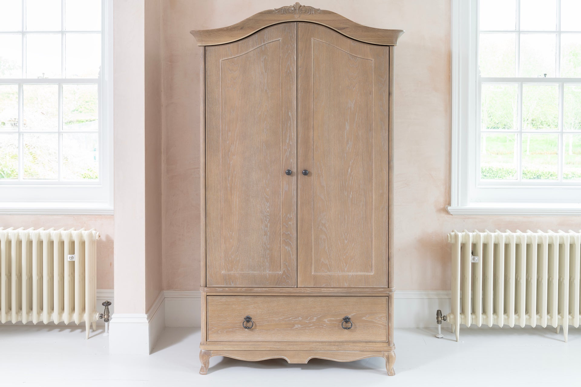 Willis & Gambier Camille Double Wardrobe - Oak - Lifestyle Image Front
