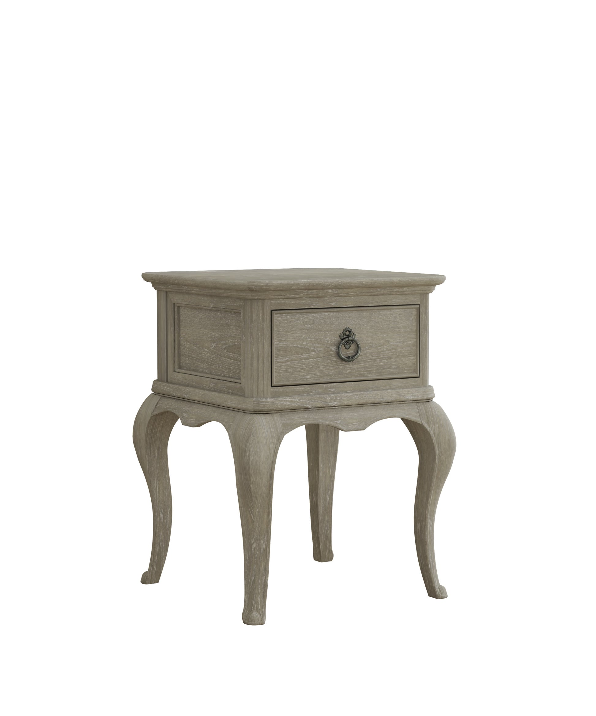 Willis & Gambier Camille Single Drawer Bedside Table - Oak - Angled View