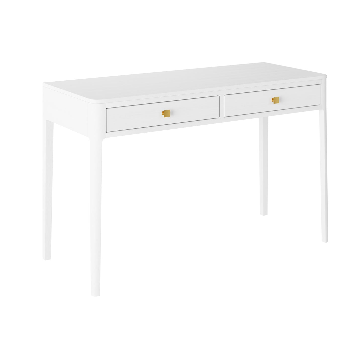 DI Designs Abberley Dressing Table / Desk - White - Angle View