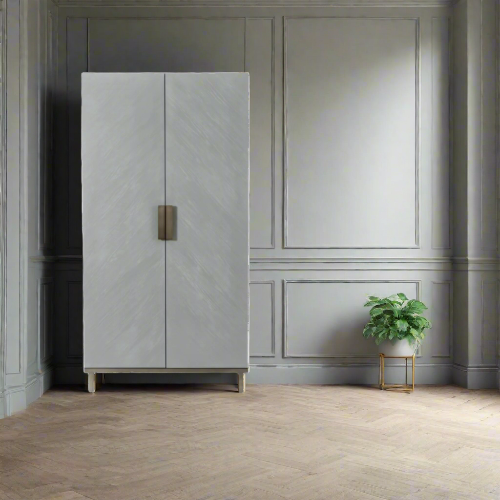 Twenty10 Designs Lilly 2 Door Wardrobe - Grey - Lifestyle Image