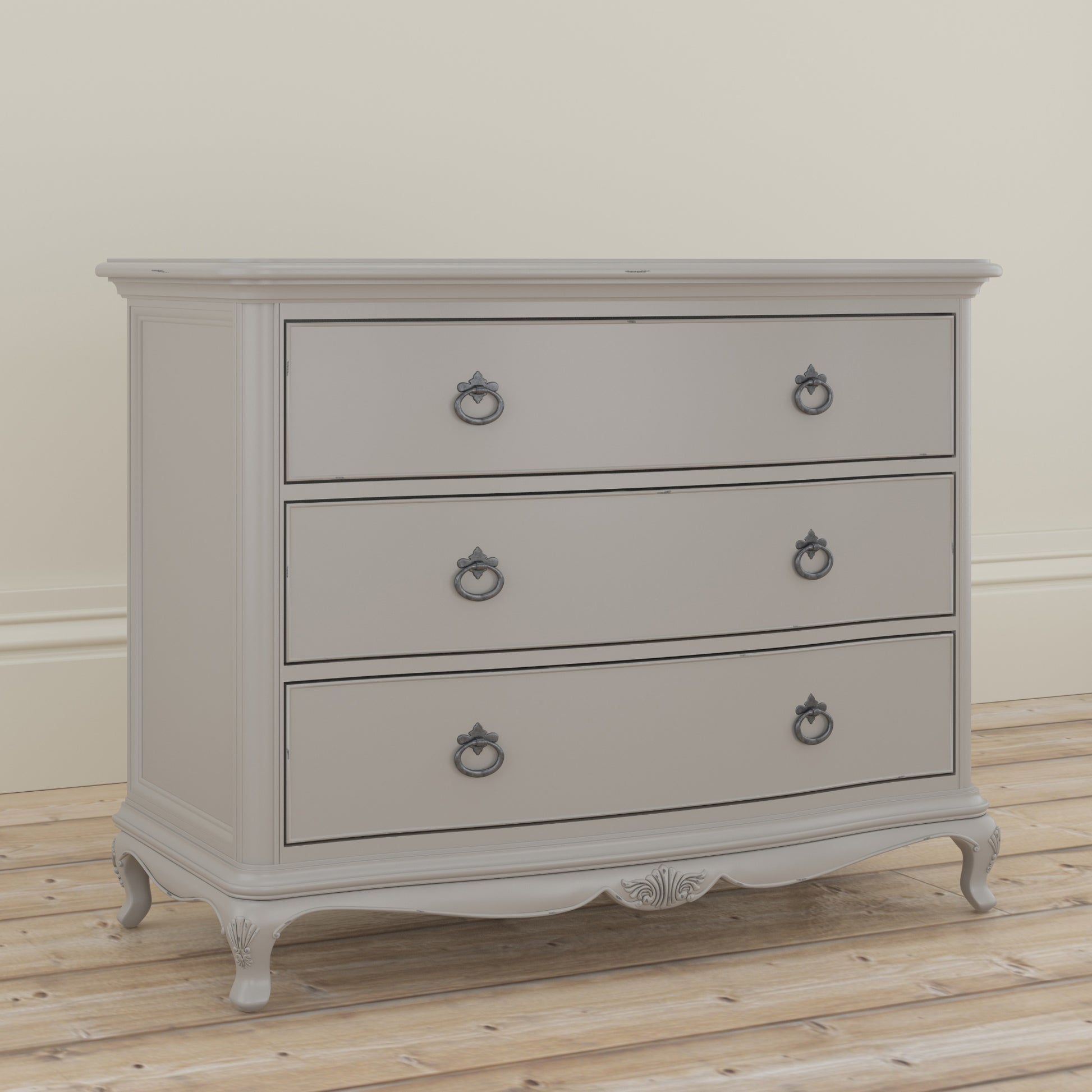 Willis & Gambier Etienne 3 Drawer Low Chest - Grey - Lifestyle Image 2