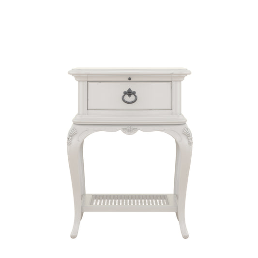 Willis & Gambier Etienne Single Drawer Bedside Table - Grey