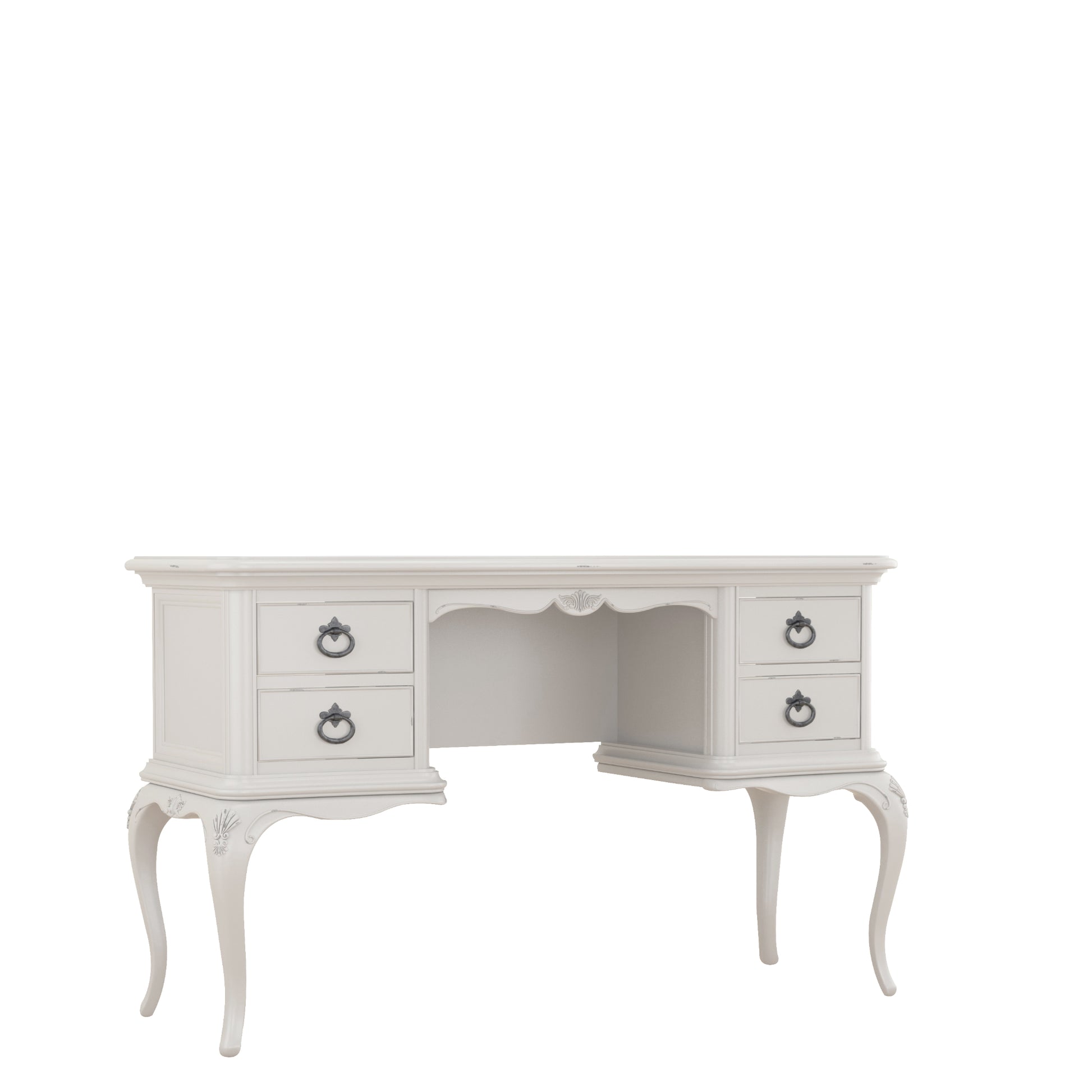 Willis & Gambier Etienne Dressing Table / Desk - Grey - Angled View