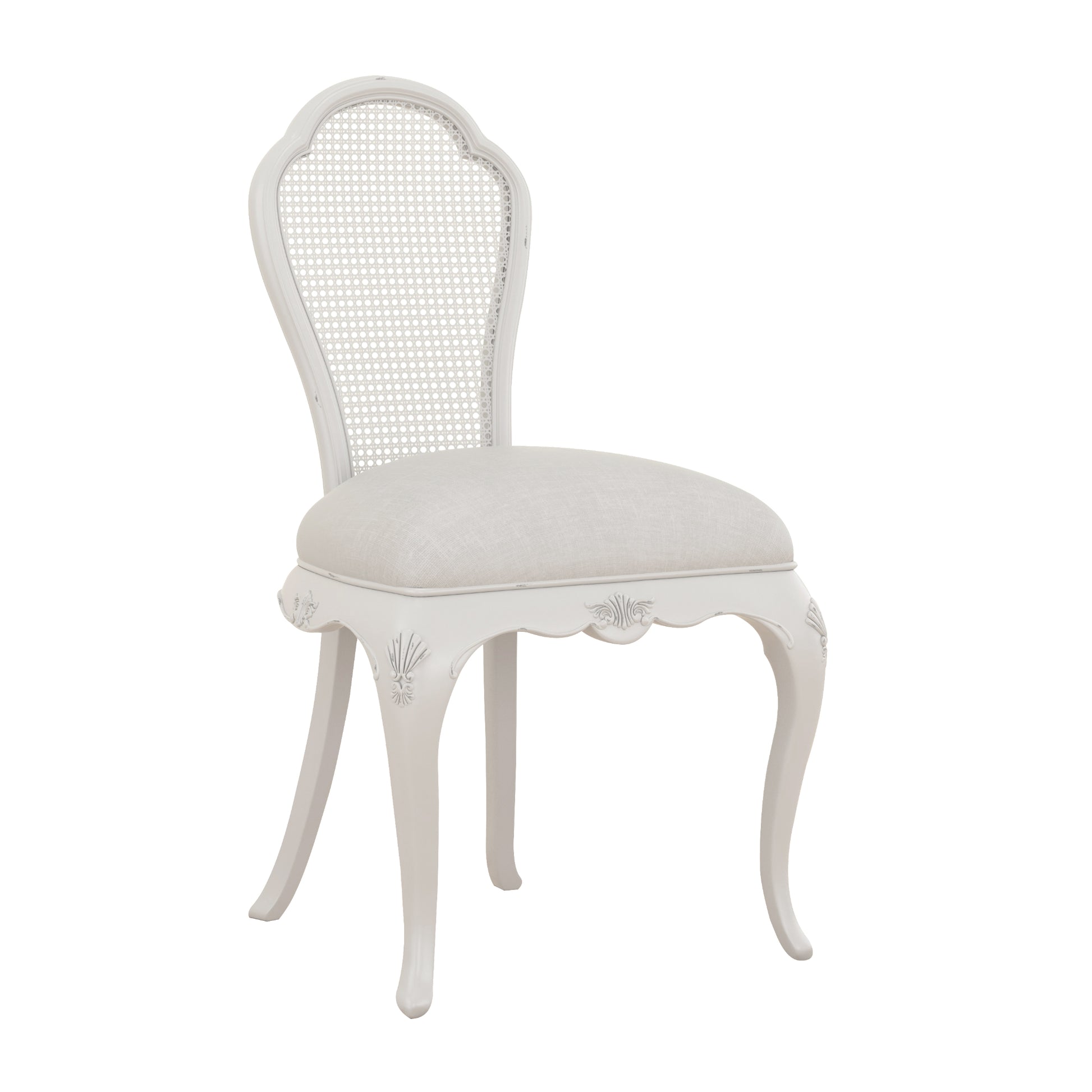 Willis & Gambier Etienne Bedroom Chair - Grey - Angled View