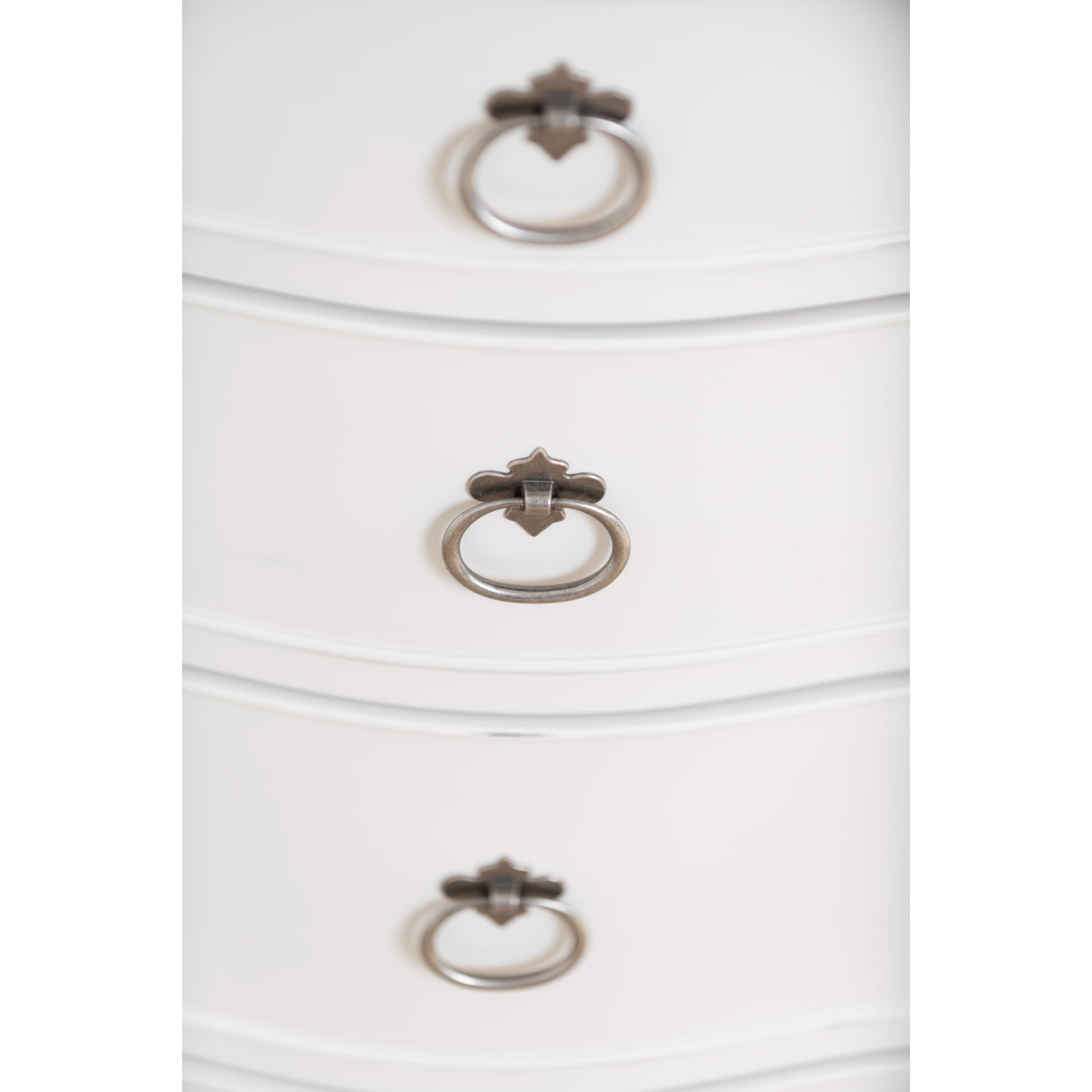 Willis & Gambier Etienne 6 Drawer Narrow Tallboy Chest - Grey - Focus View Drawers