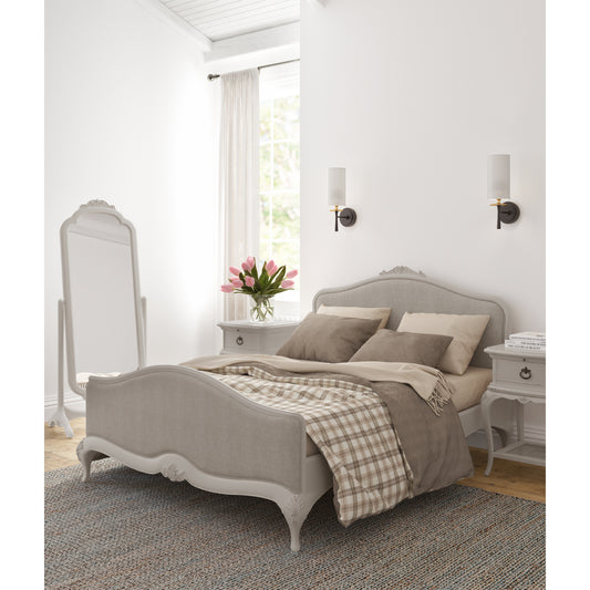 Willis & Gambier Etienne High End Upholstered Bed - Grey - Lifestyle Image