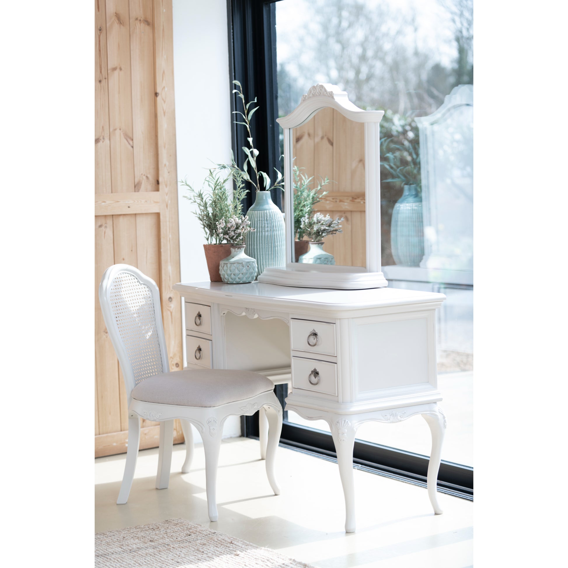 Willis & Gambier Etienne Dressing Table / Desk - Grey - Lifestyle Image 2