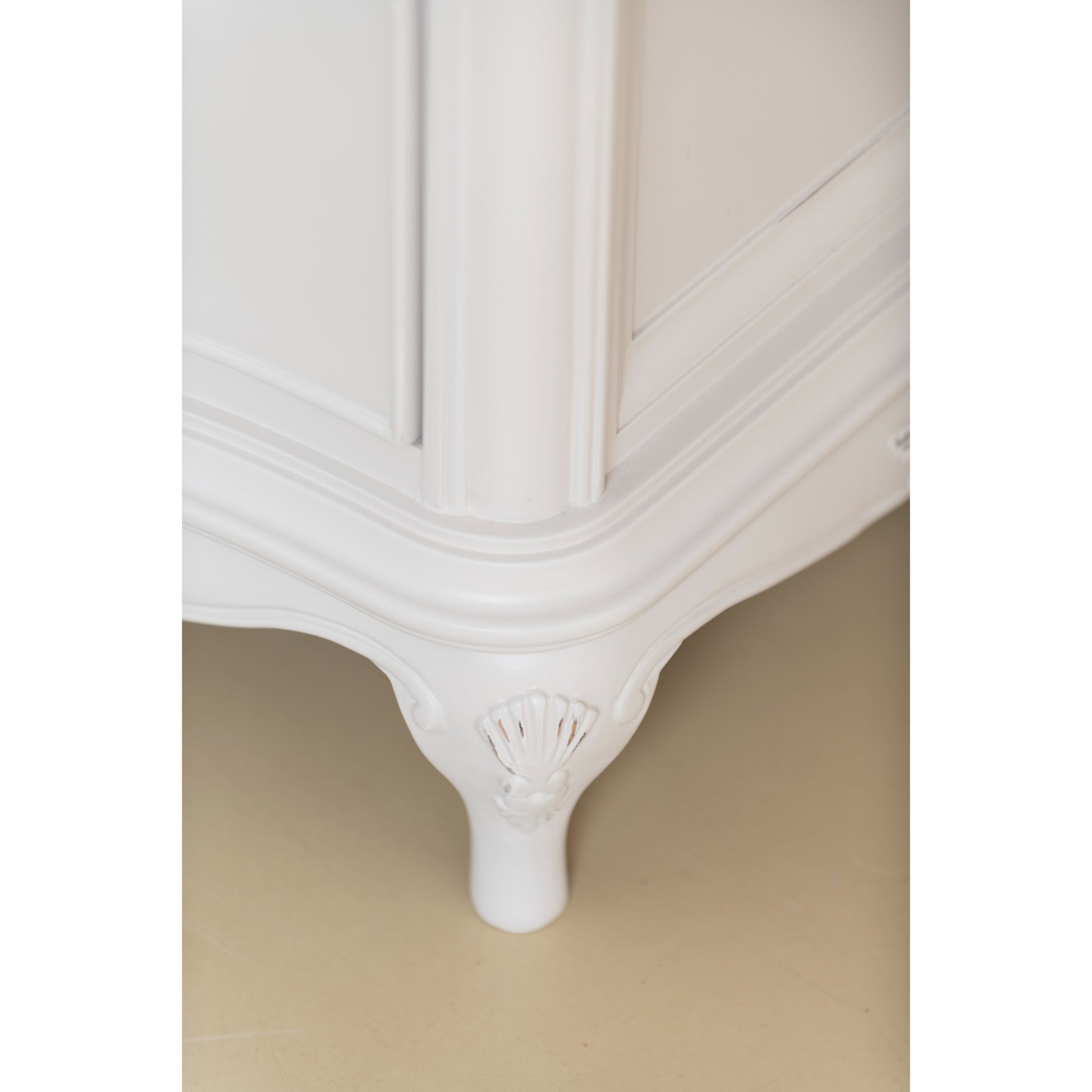 Willis & Gambier Etienne Single Drawer Bedside Table - Grey - Focus View Leg