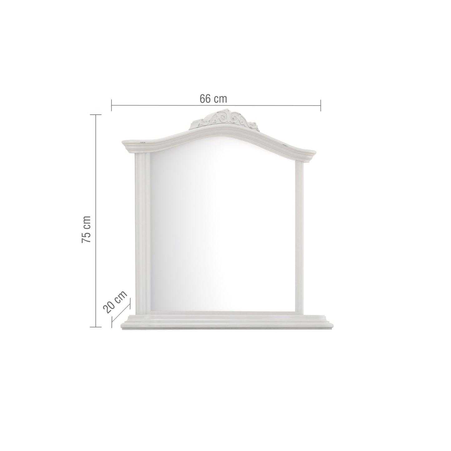 Willis & Gambier Etienne Mirror - Grey - Infographic