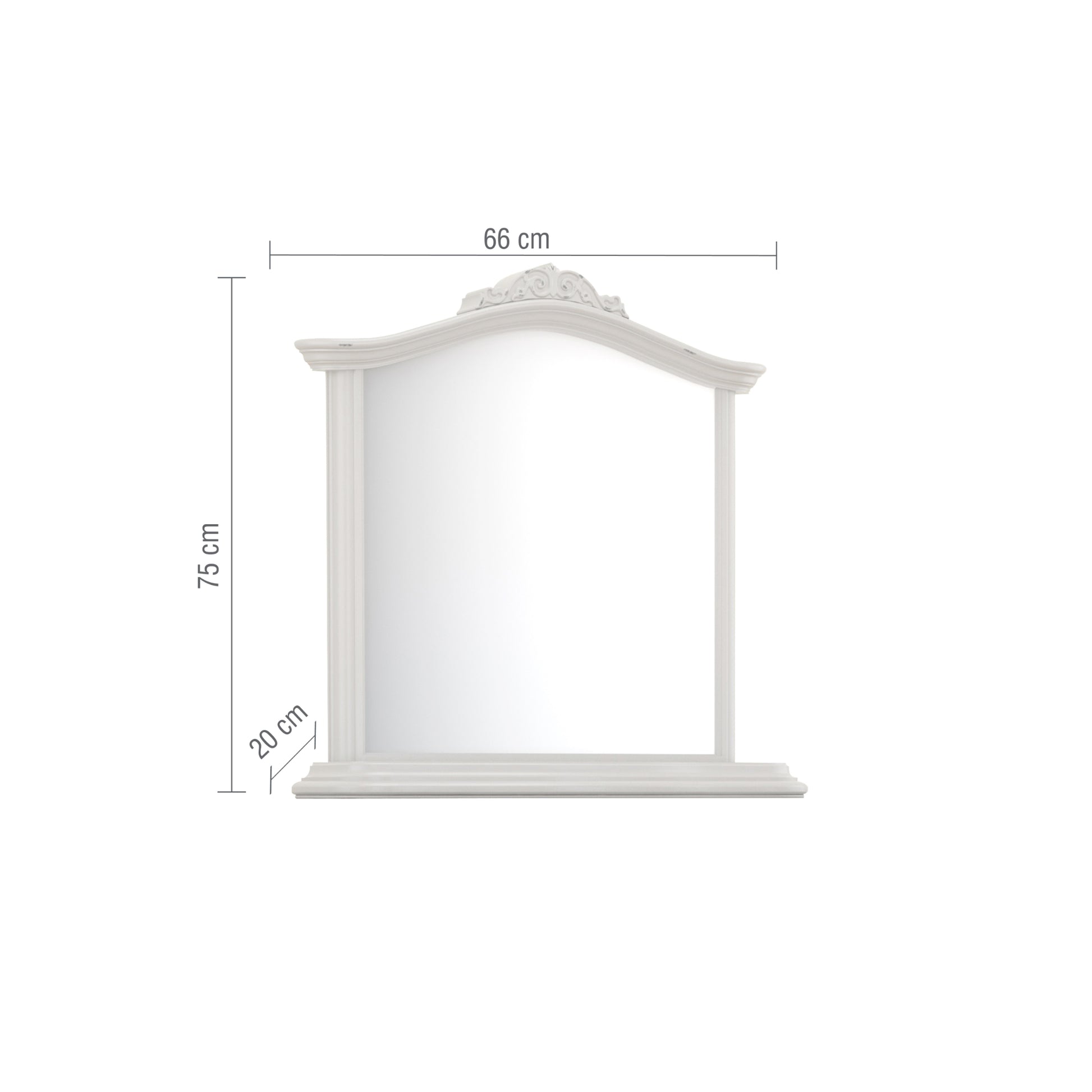 Willis & Gambier Etienne Mirror - Grey - Infographic