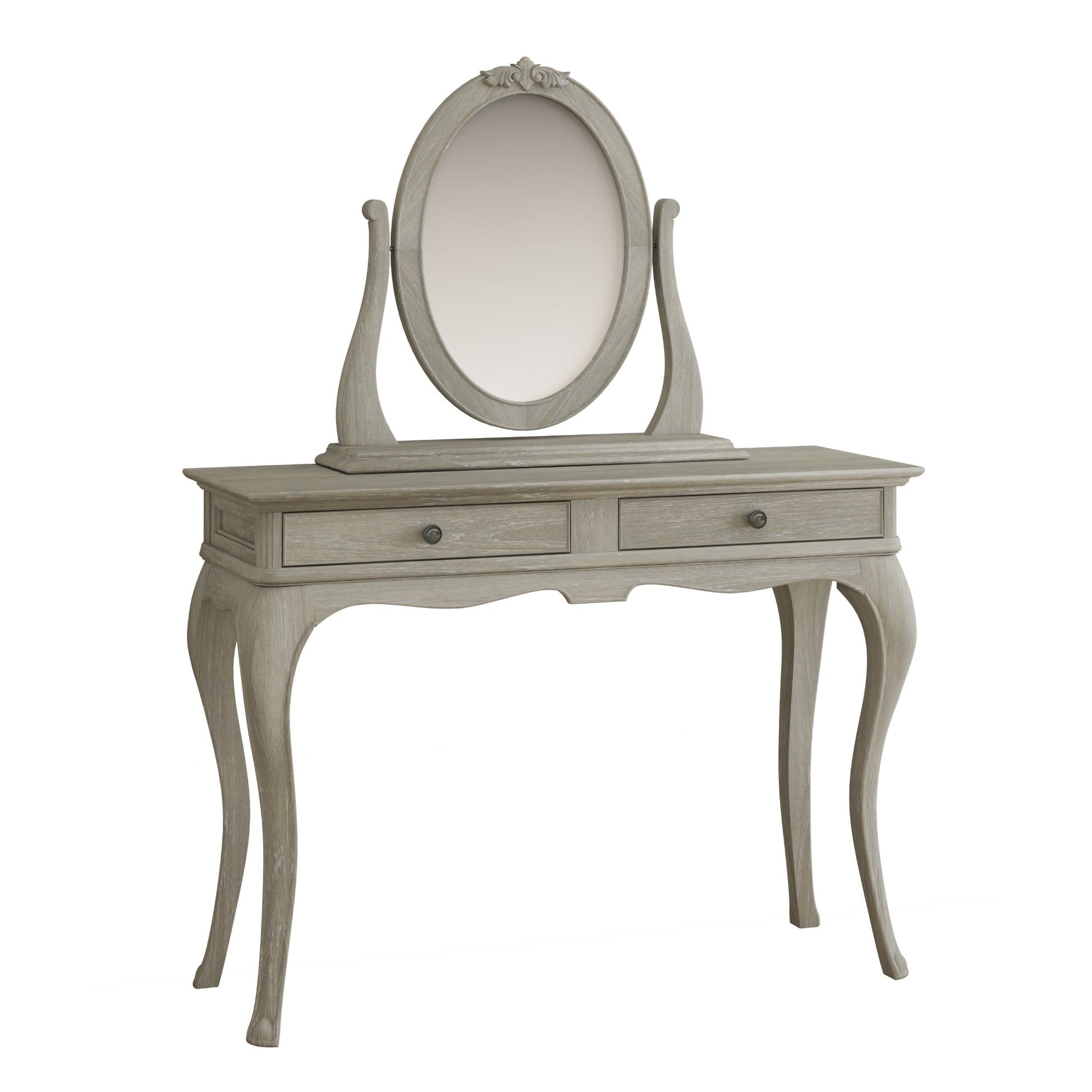 Willis & Gambier Camille Dressing Table / Desk - Oak - With Mirror
