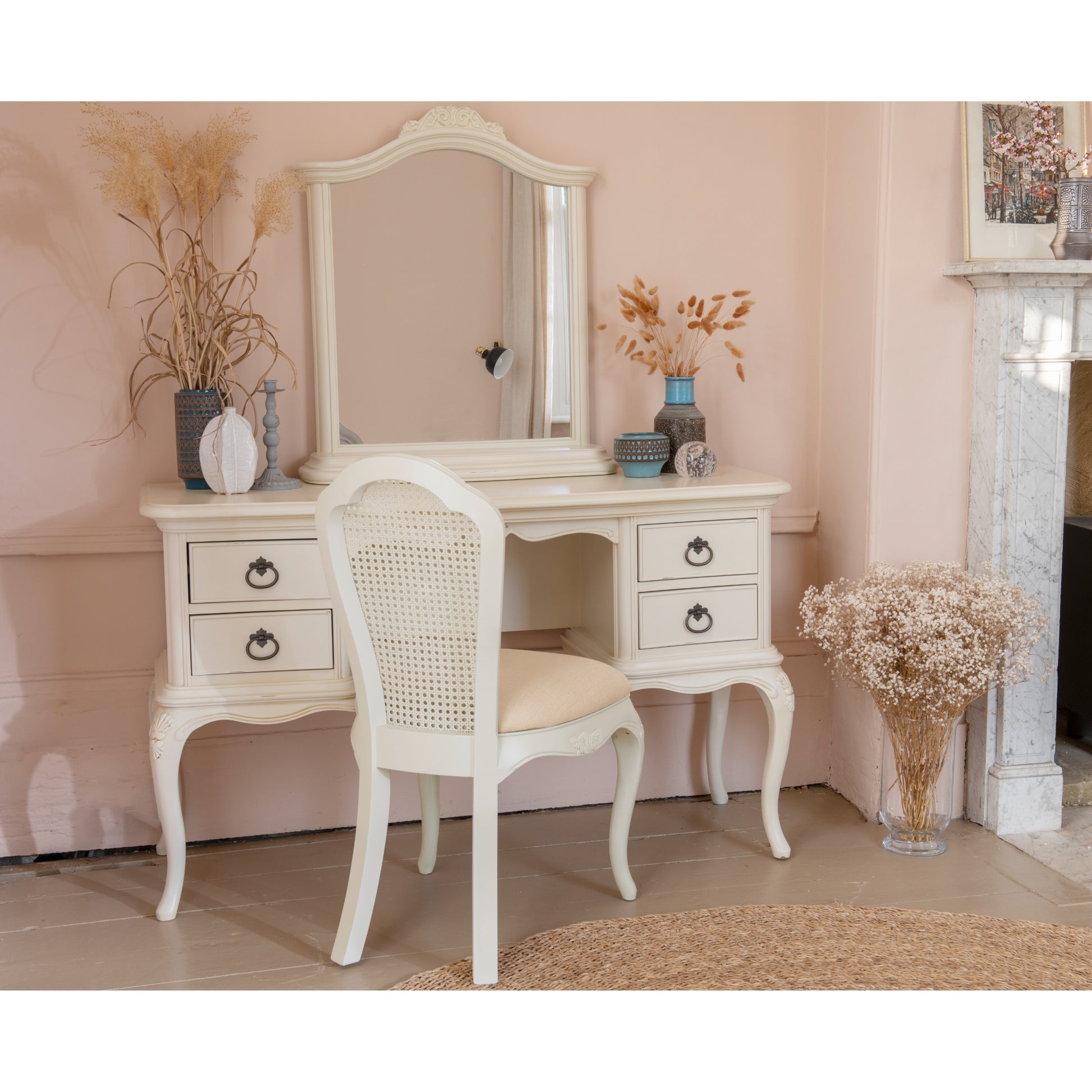 Willis & Gambier Ivory Dressing Table / Desk - Cream - Lifestyle Image 2