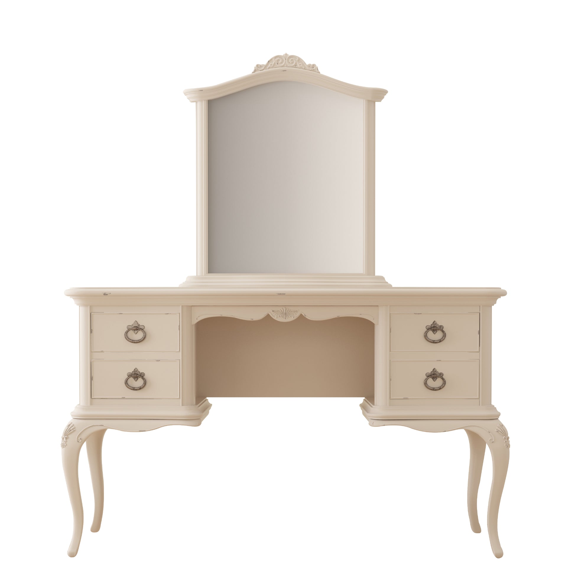 Willis & Gambier Ivory Dressing Table / Desk - Cream - With Mirror