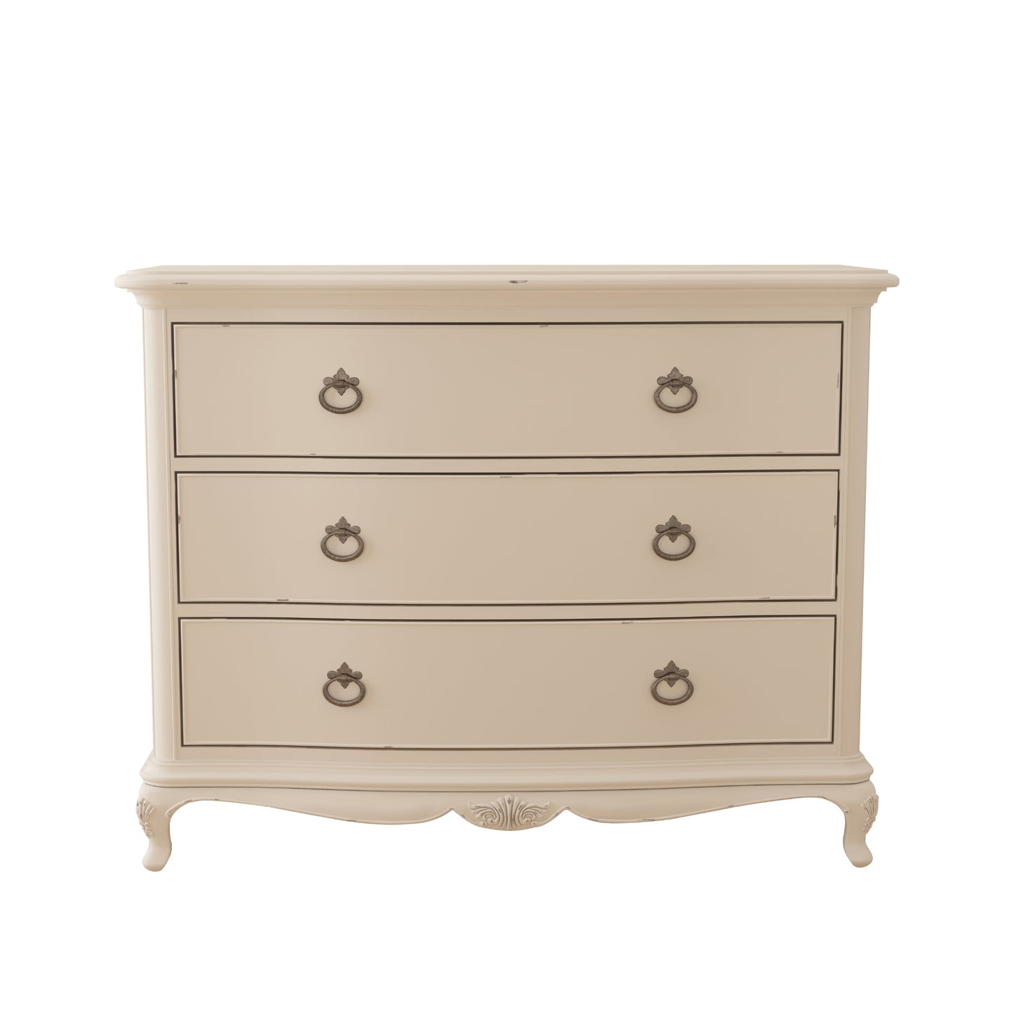 Willis & Gambier Ivory 3 Drawer Low Chest - Cream