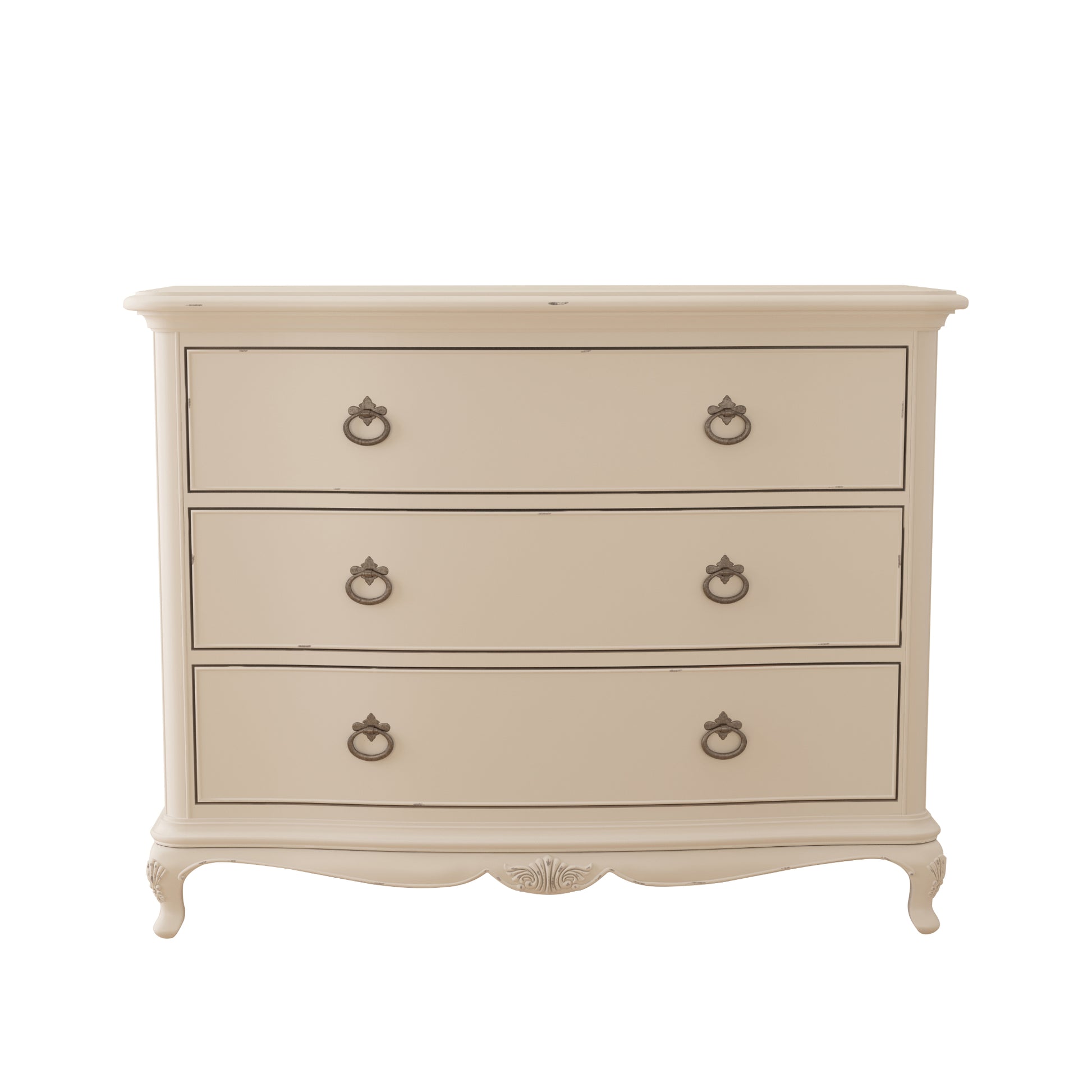Willis & Gambier Ivory 3 Drawer Low Chest - Cream