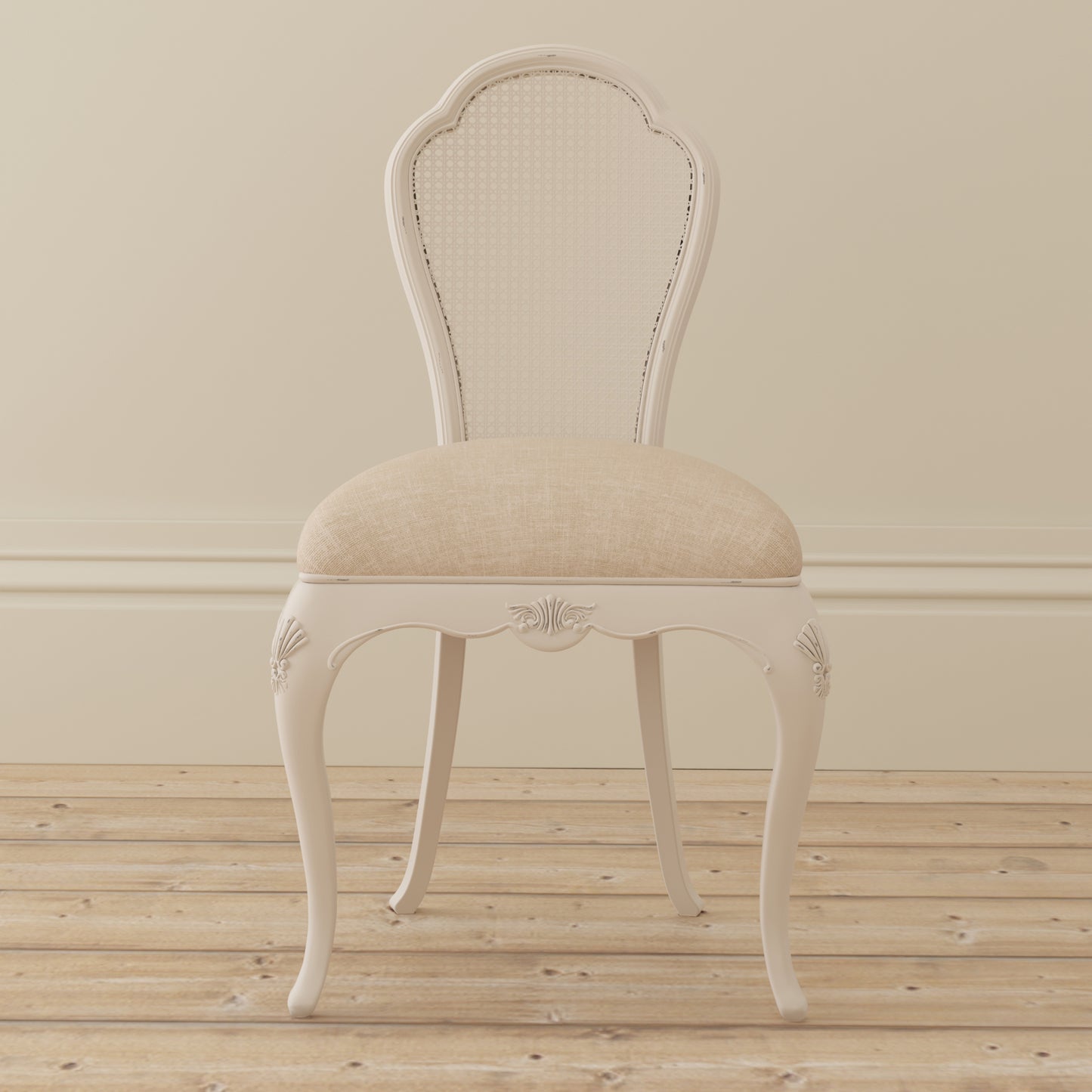 Willis & Gambier Ivory Bedroom Chair - Cream - Lifestyle Image Basic
