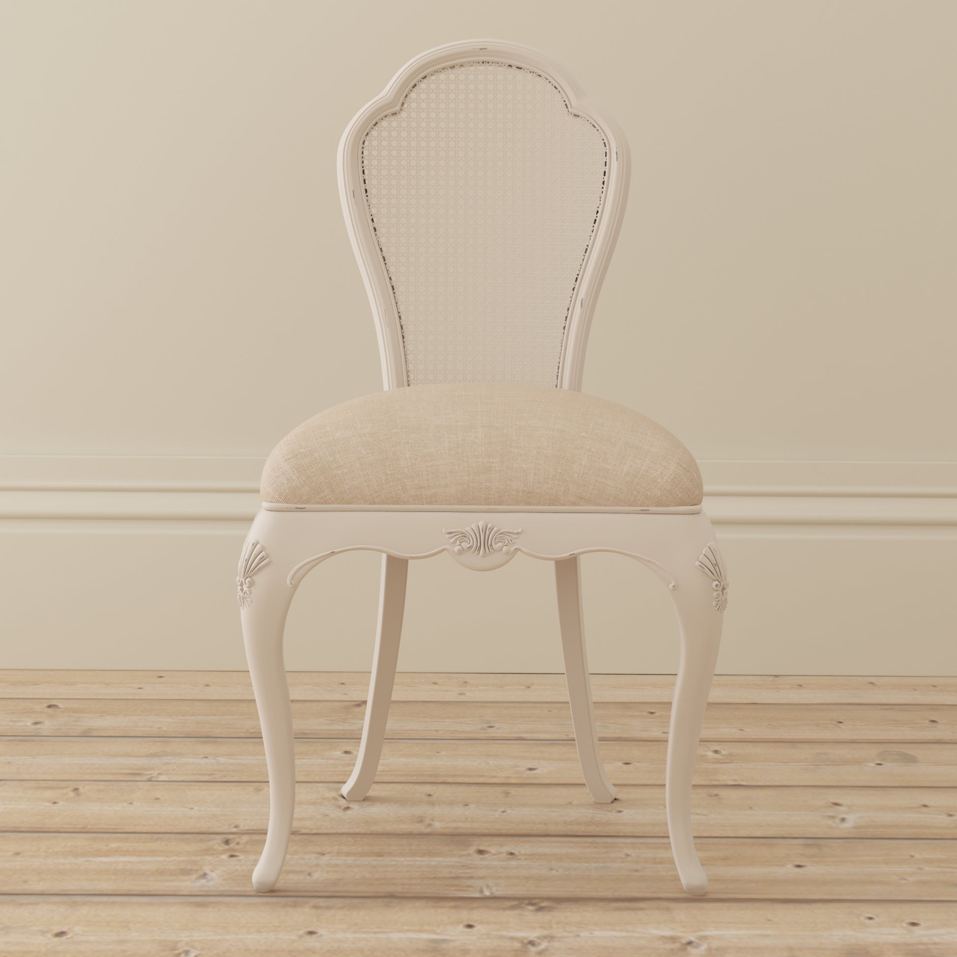 Willis & Gambier Ivory Bedroom Chair - Cream - Lifestyle Image Basic