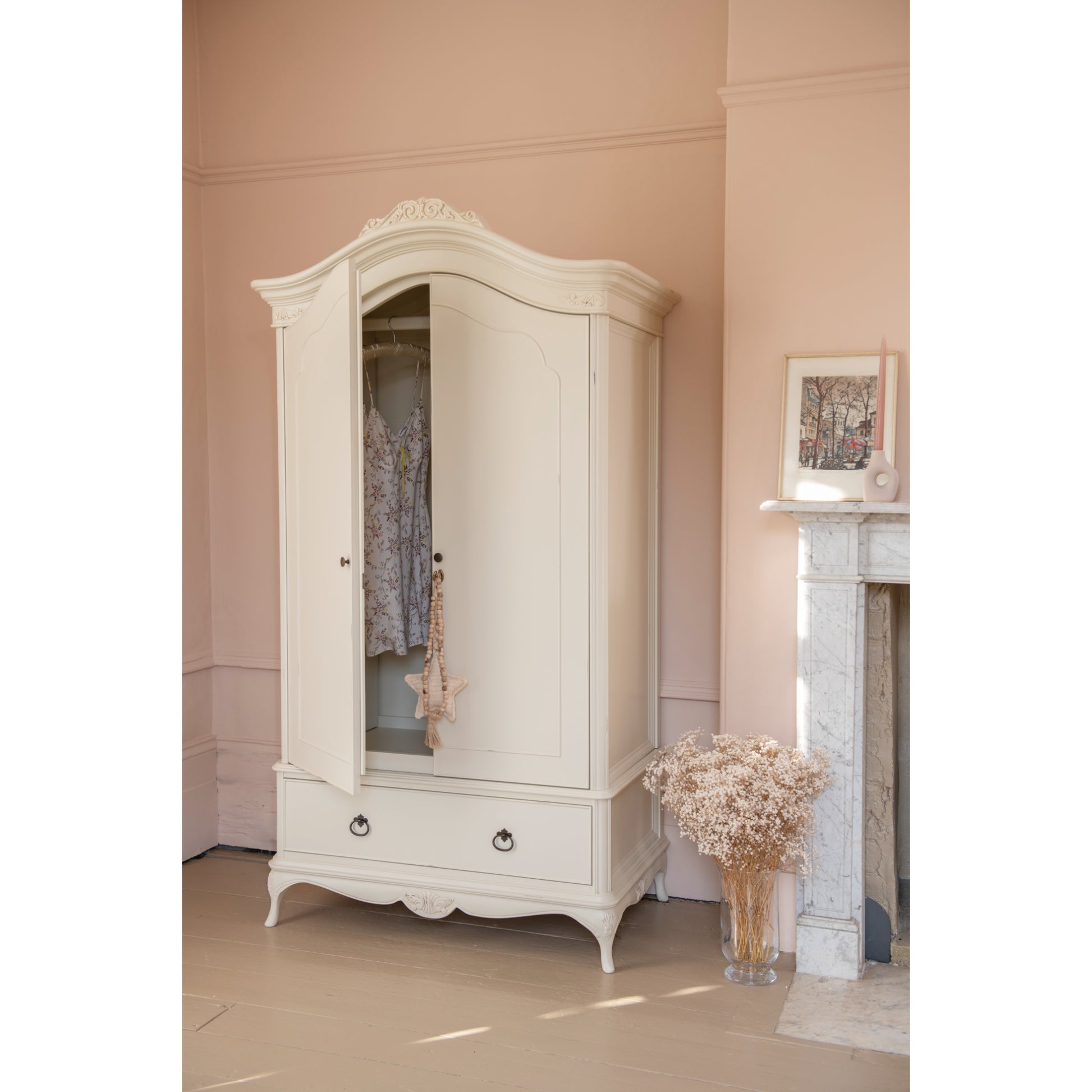 Willis & Gambier Ivory Double Wardrobe - Cream - Lifestyle Image 2