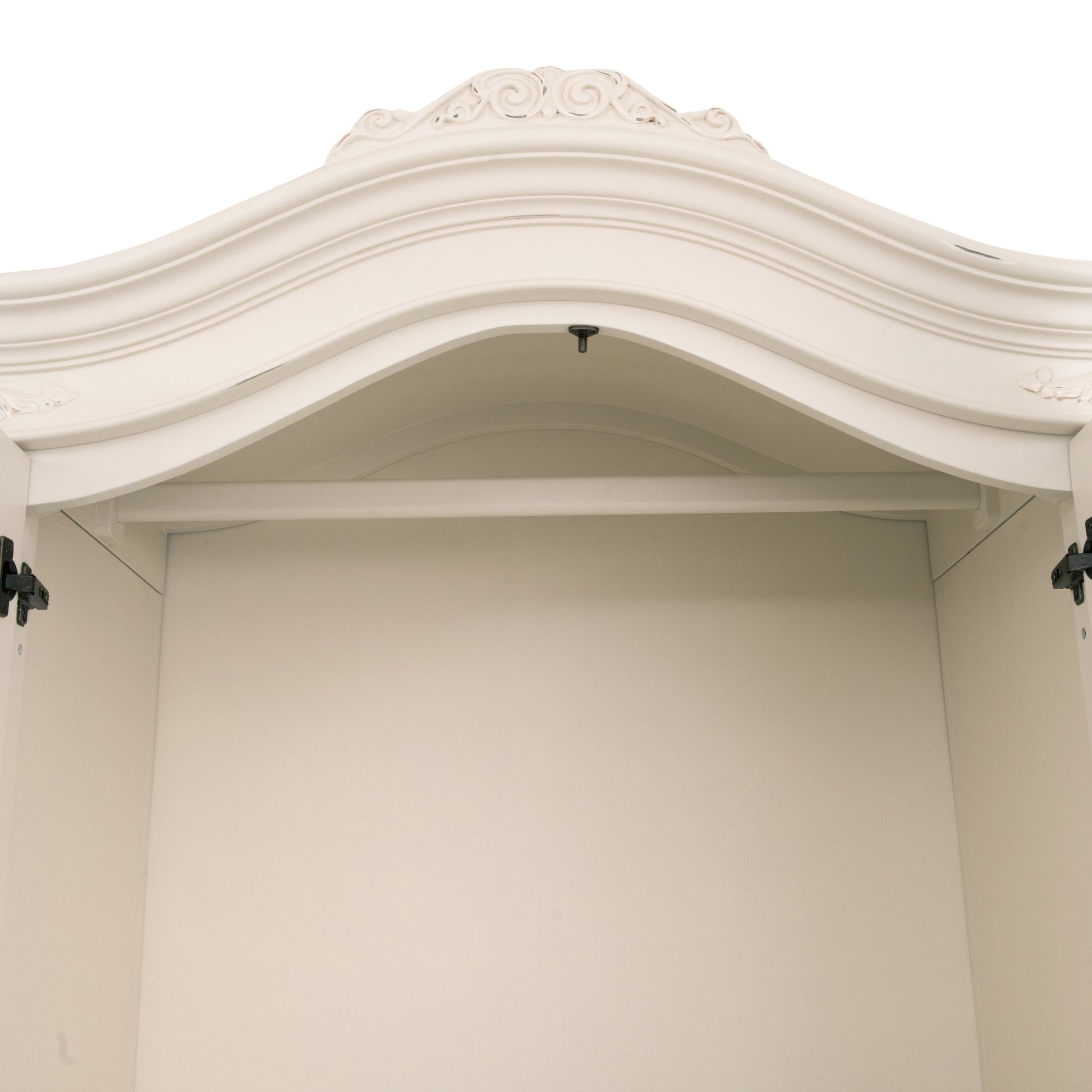 Willis & Gambier Ivory Double Wardrobe - Cream - Focus View Hanging Rail