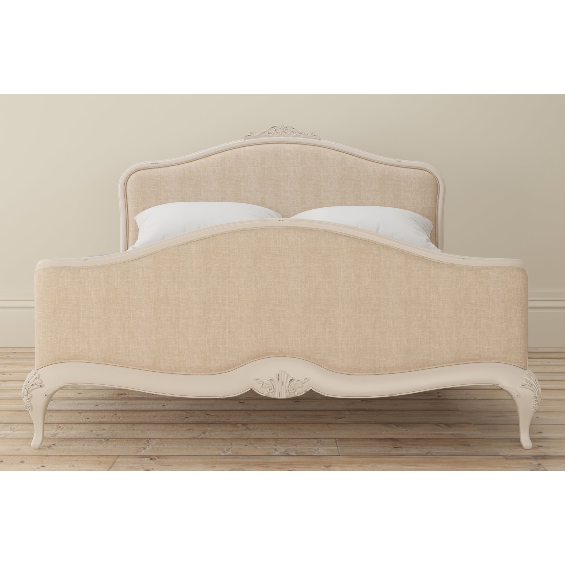Willis & Gambier Ivory High End Upholstered Bed - Cream - Lifestyle Image Basic