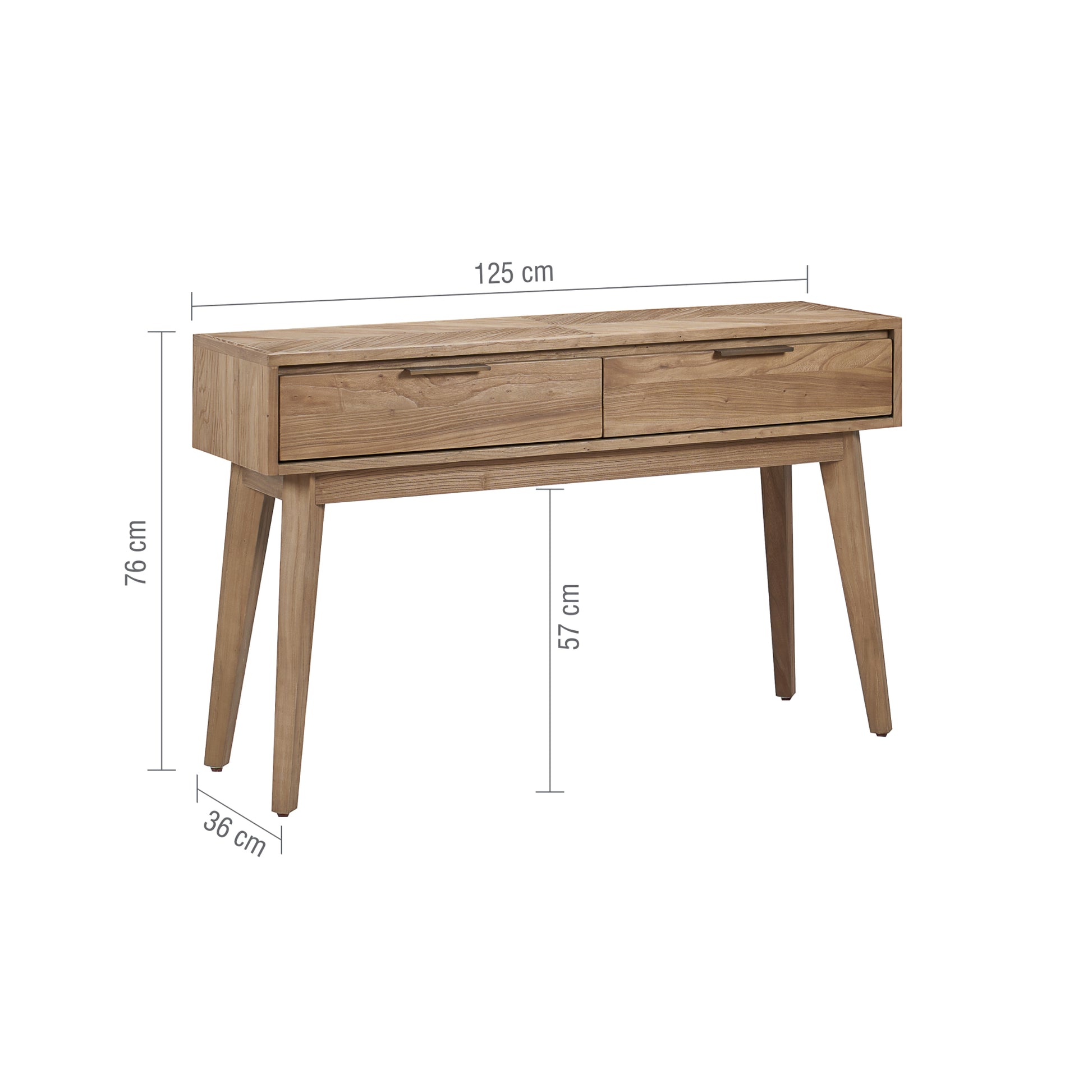 Willis & Gambier Sorrento Console Table - Elm - Infographic
