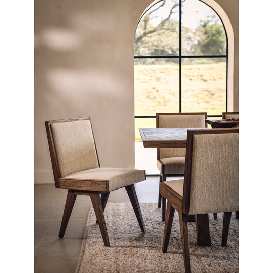 Willis & Gambier Pair of Sorrento Dining Chairs  - Elm / Upholstered