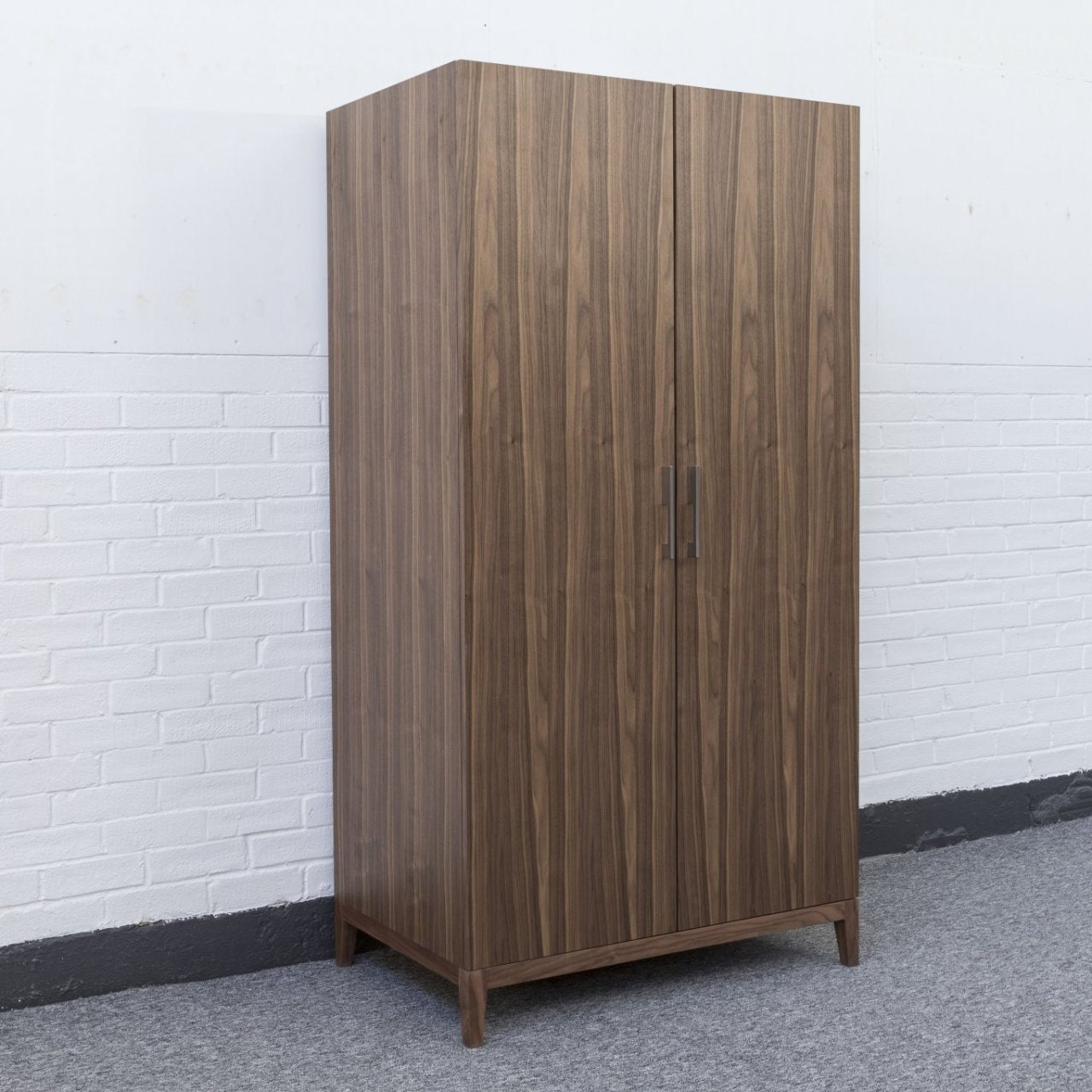 Twenty10 Designs Calla 2 Door Wardrobe - Walnut - Angle View