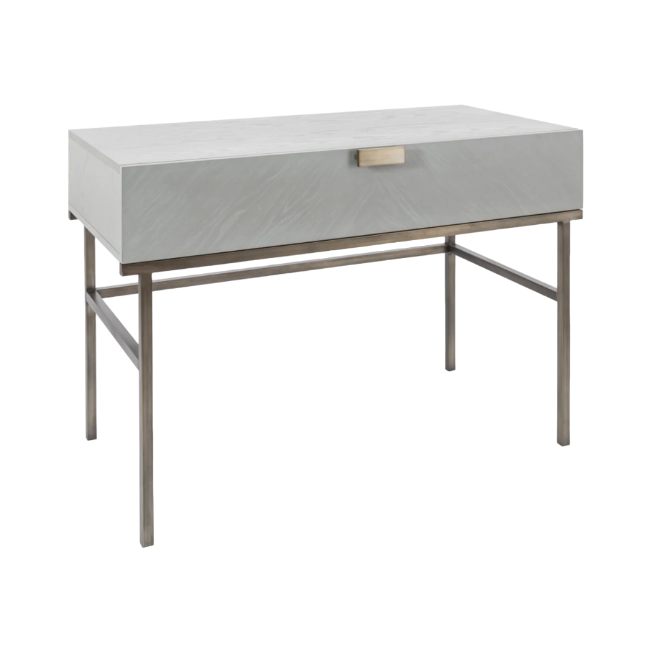 Twenty10 Designs Lilly Dressing Table / Desk - Grey - Angle View