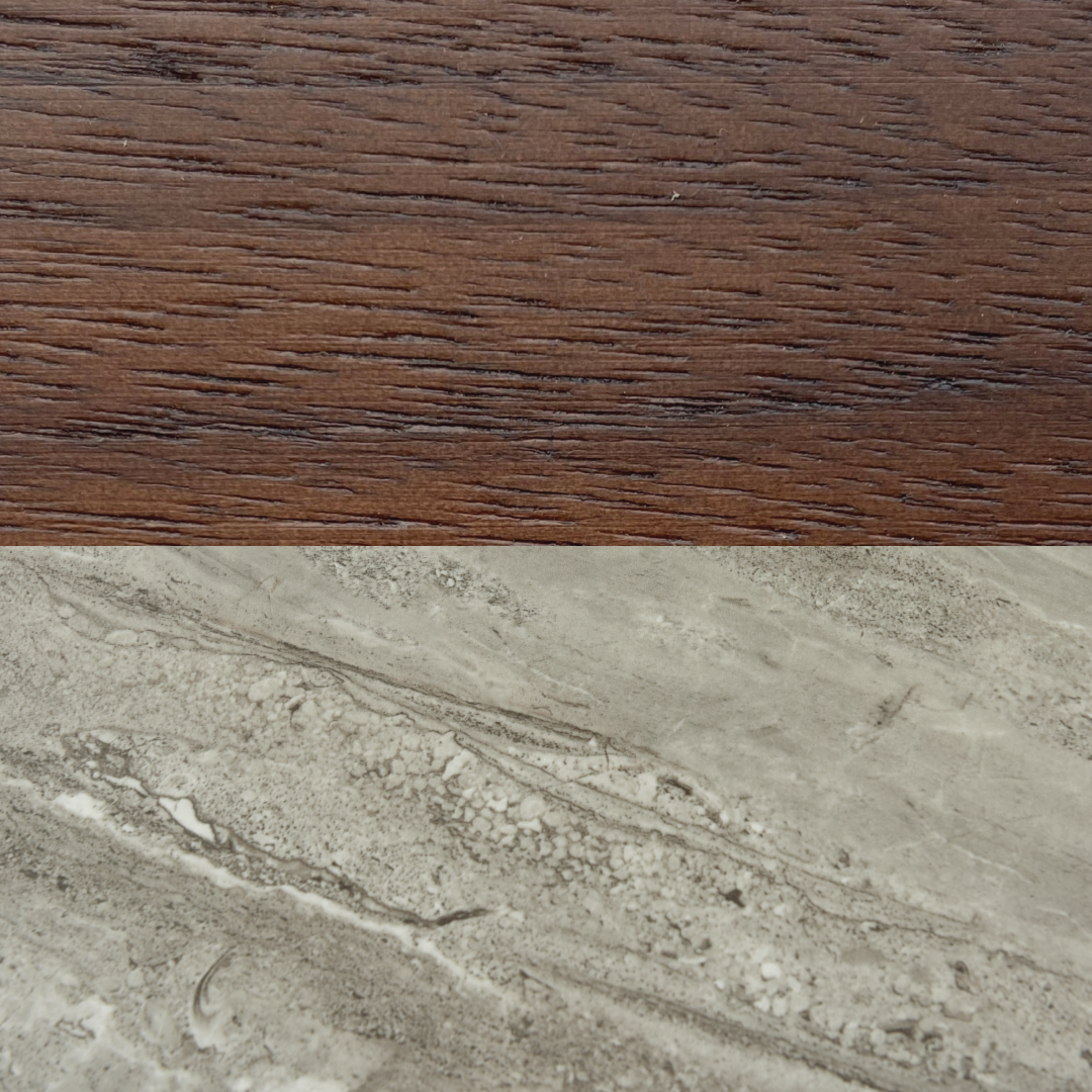 Twenty10 Designs Willow 3 Drawer Chest - Tobacco Walnut - Zoomed In Surface Finish & Marbled Top