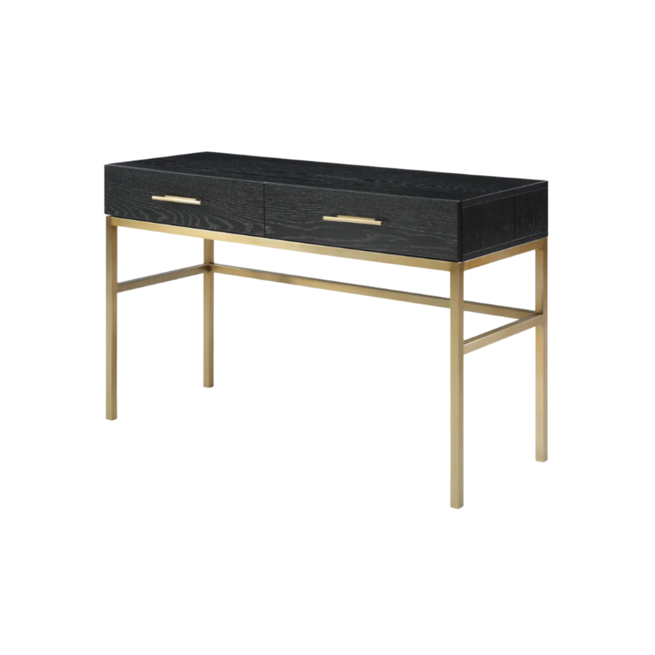 Twenty10 Designs Tulip Dressing Table / Desk - Black - Angle View