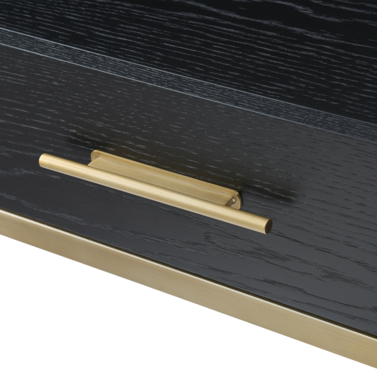 Twenty10 Designs Tulip Dressing Table / Desk - Black - Zoomed In Drawer Handle